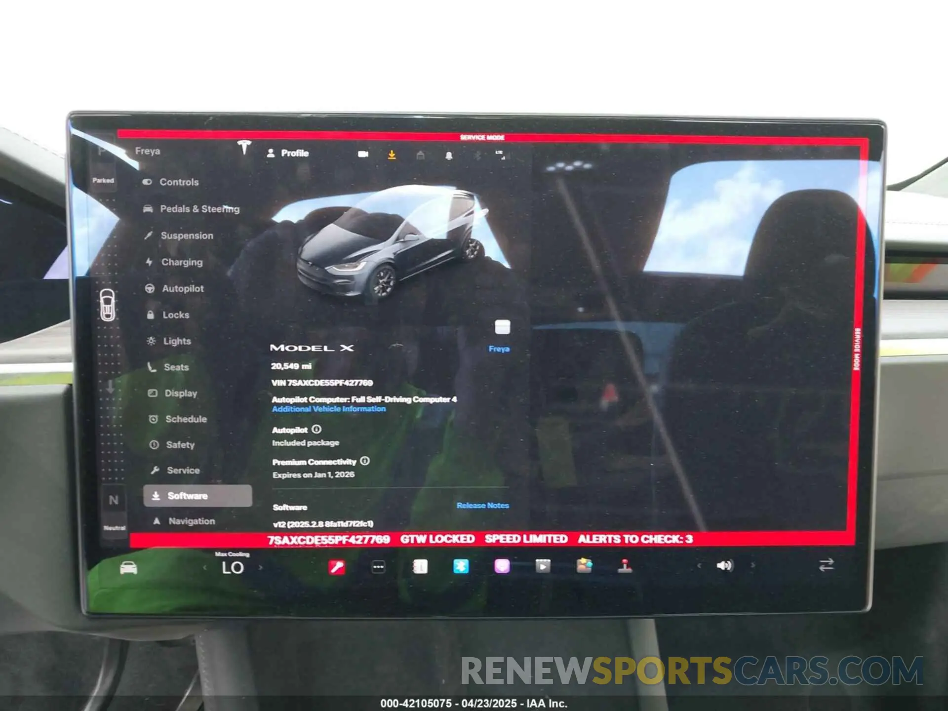 7 Photograph of a damaged car 7SAXCDE55PF427769 TESLA MODEL X 2023