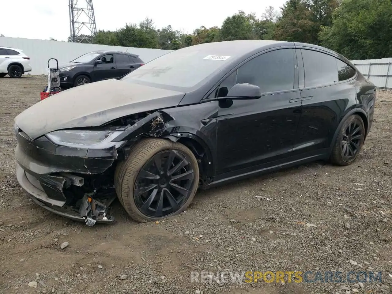 1 Photograph of a damaged car 7SAXCDE55PF430185 TESLA MODEL X 2023
