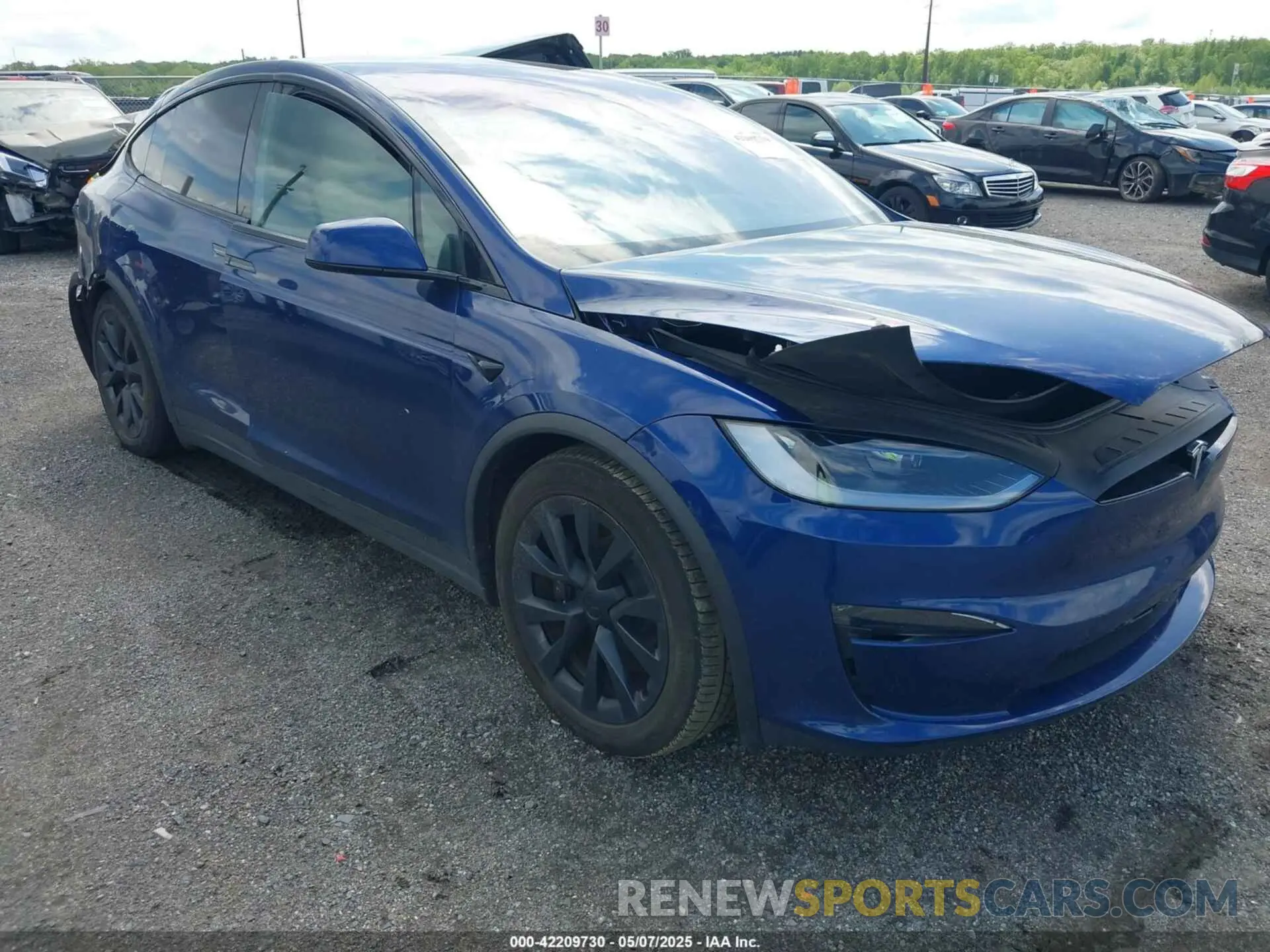 1 Photograph of a damaged car 7SAXCDE59PF413874 TESLA MODEL X 2023