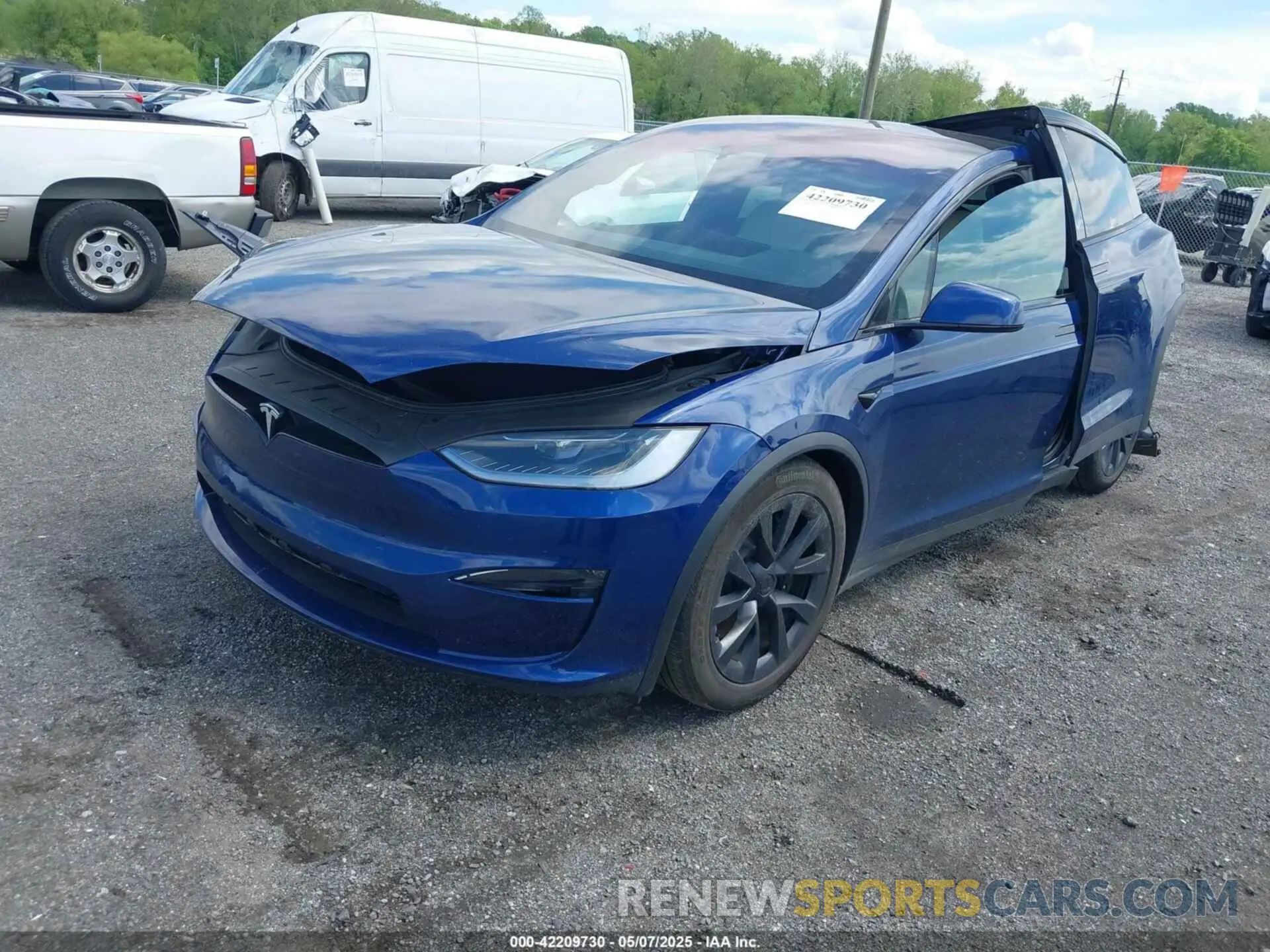 2 Photograph of a damaged car 7SAXCDE59PF413874 TESLA MODEL X 2023