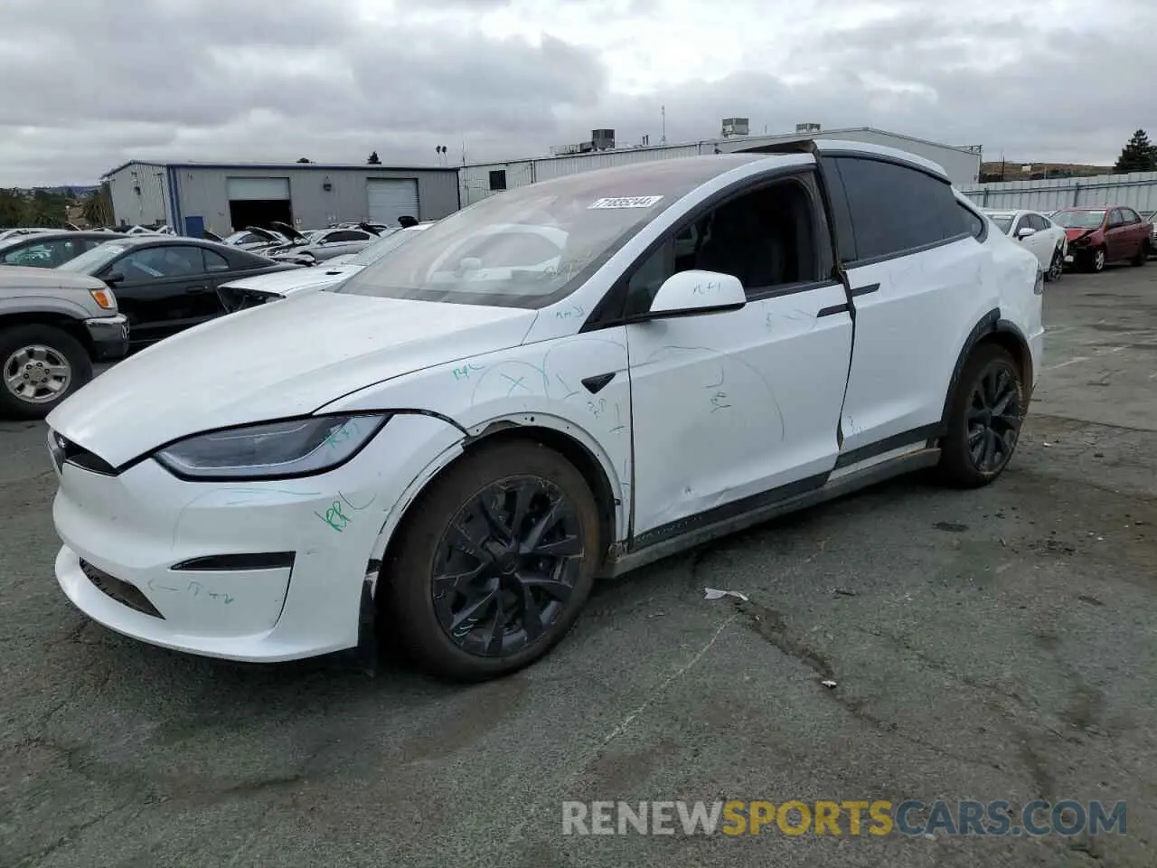 1 Photograph of a damaged car 7SAXCDE5XPF405072 TESLA MODEL X 2023