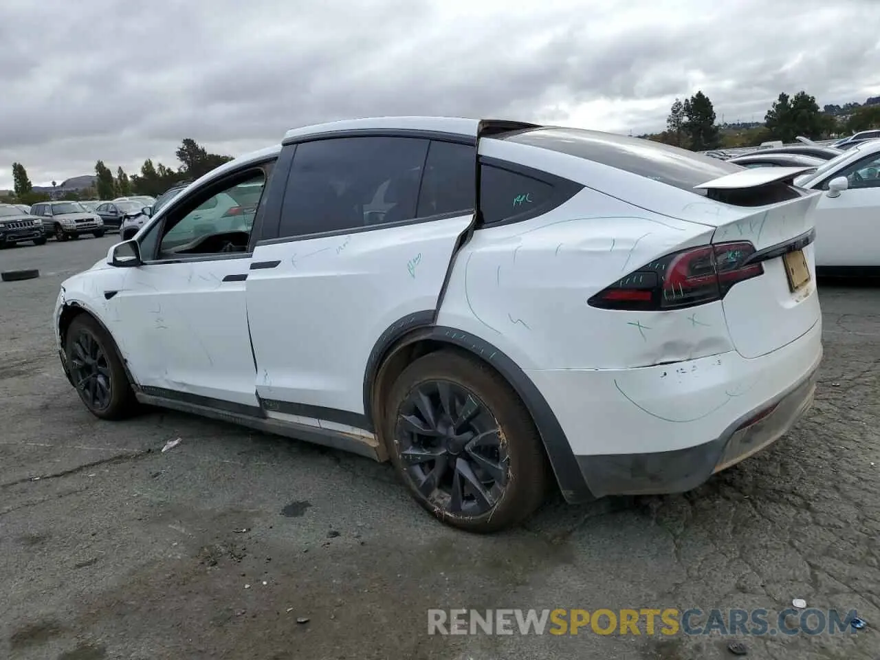 2 Photograph of a damaged car 7SAXCDE5XPF405072 TESLA MODEL X 2023