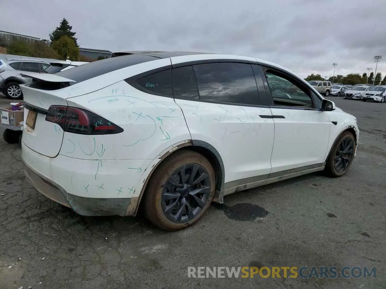 3 Photograph of a damaged car 7SAXCDE5XPF405072 TESLA MODEL X 2023