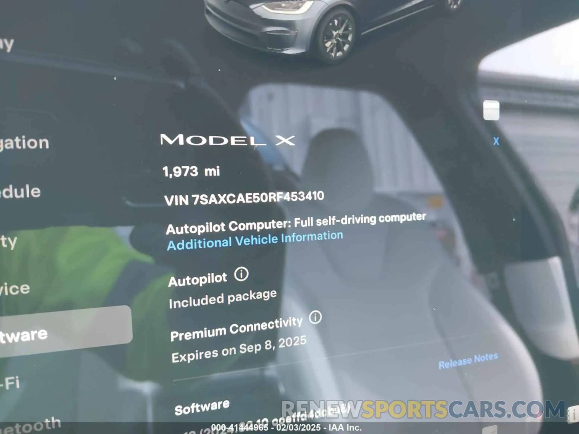 7 Photograph of a damaged car 7SAXCAE50RF453410 TESLA MODEL X 2024