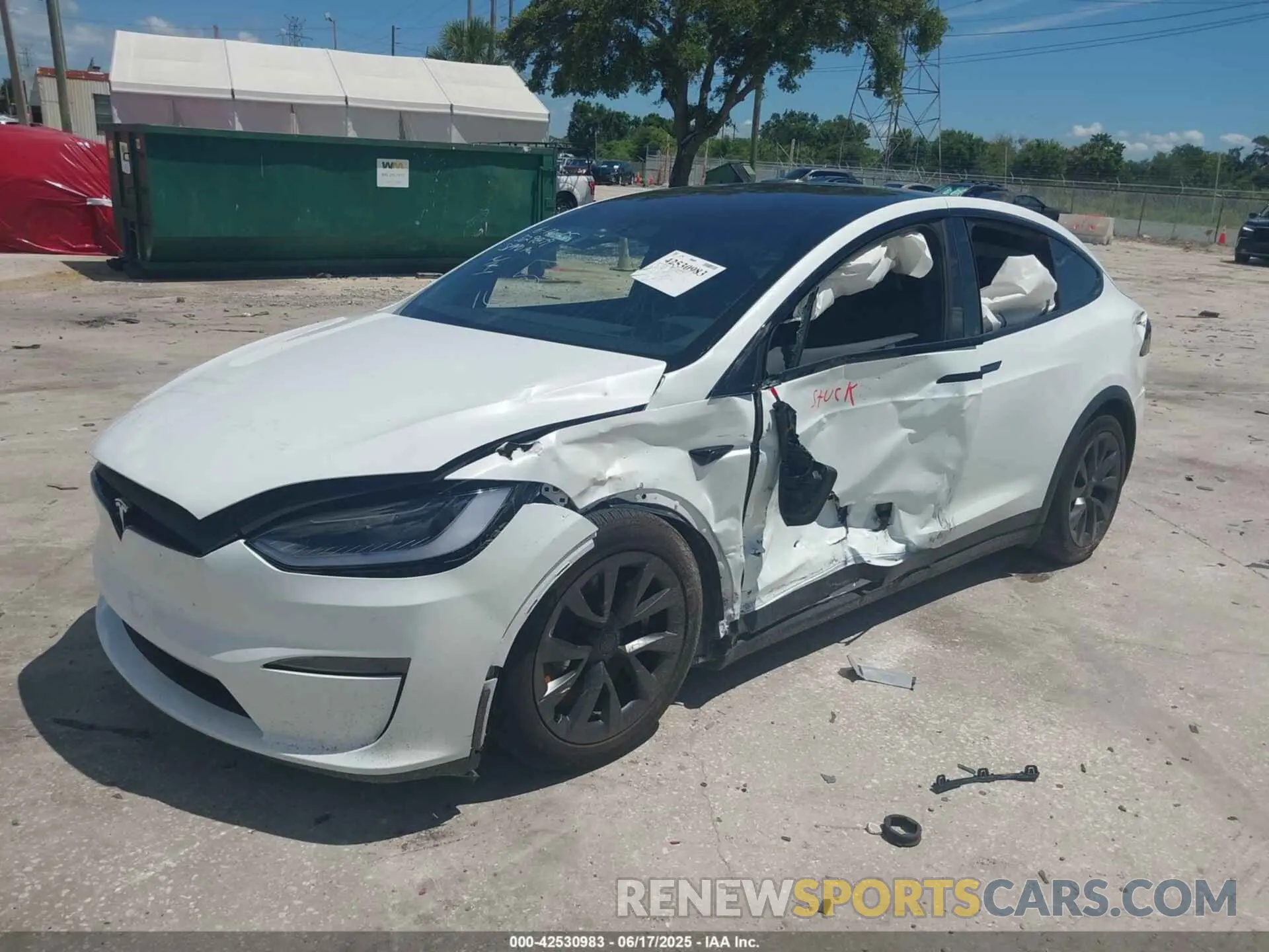 2 Photograph of a damaged car 7SAXCAE54RF449148 TESLA MODEL X 2024