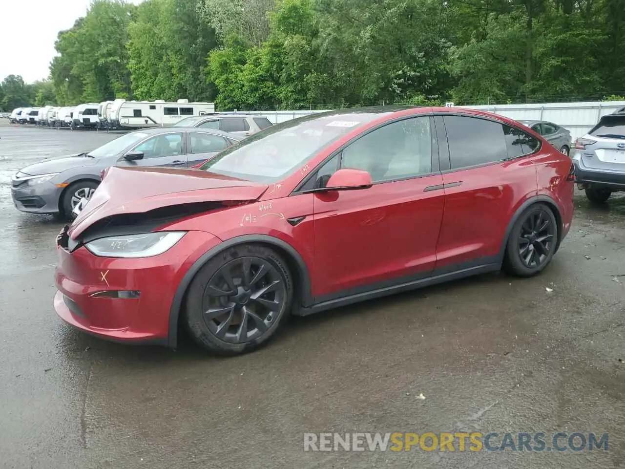 1 Photograph of a damaged car 7SAXCAE58RF437603 TESLA MODEL X 2024