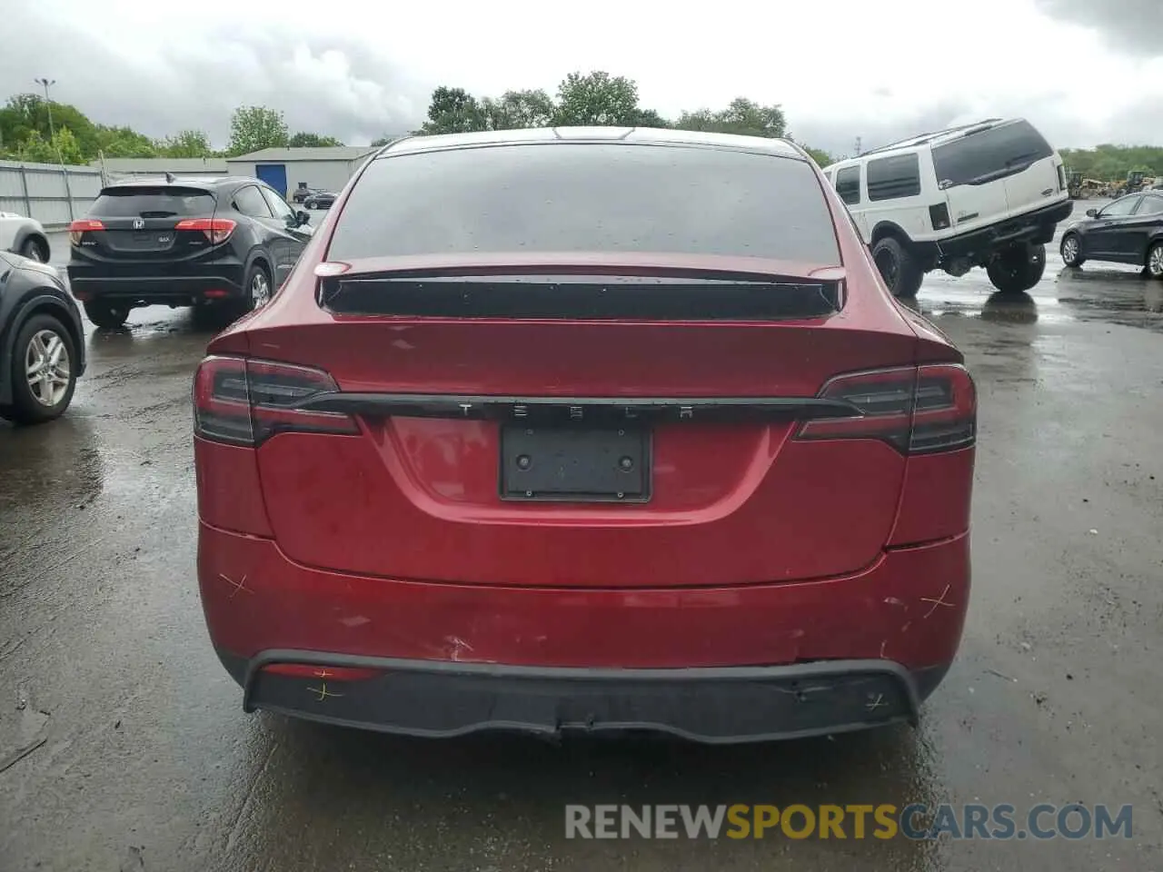 6 Photograph of a damaged car 7SAXCAE58RF437603 TESLA MODEL X 2024