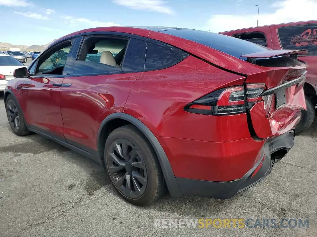2 Photograph of a damaged car 7SAXCAE5XRF447002 TESLA MODEL X 2024