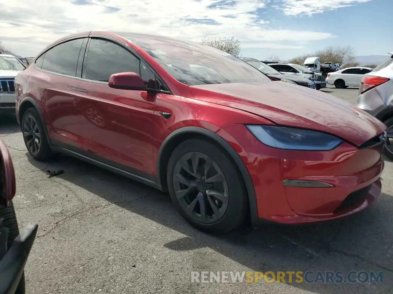 4 Photograph of a damaged car 7SAXCAE5XRF447002 TESLA MODEL X 2024