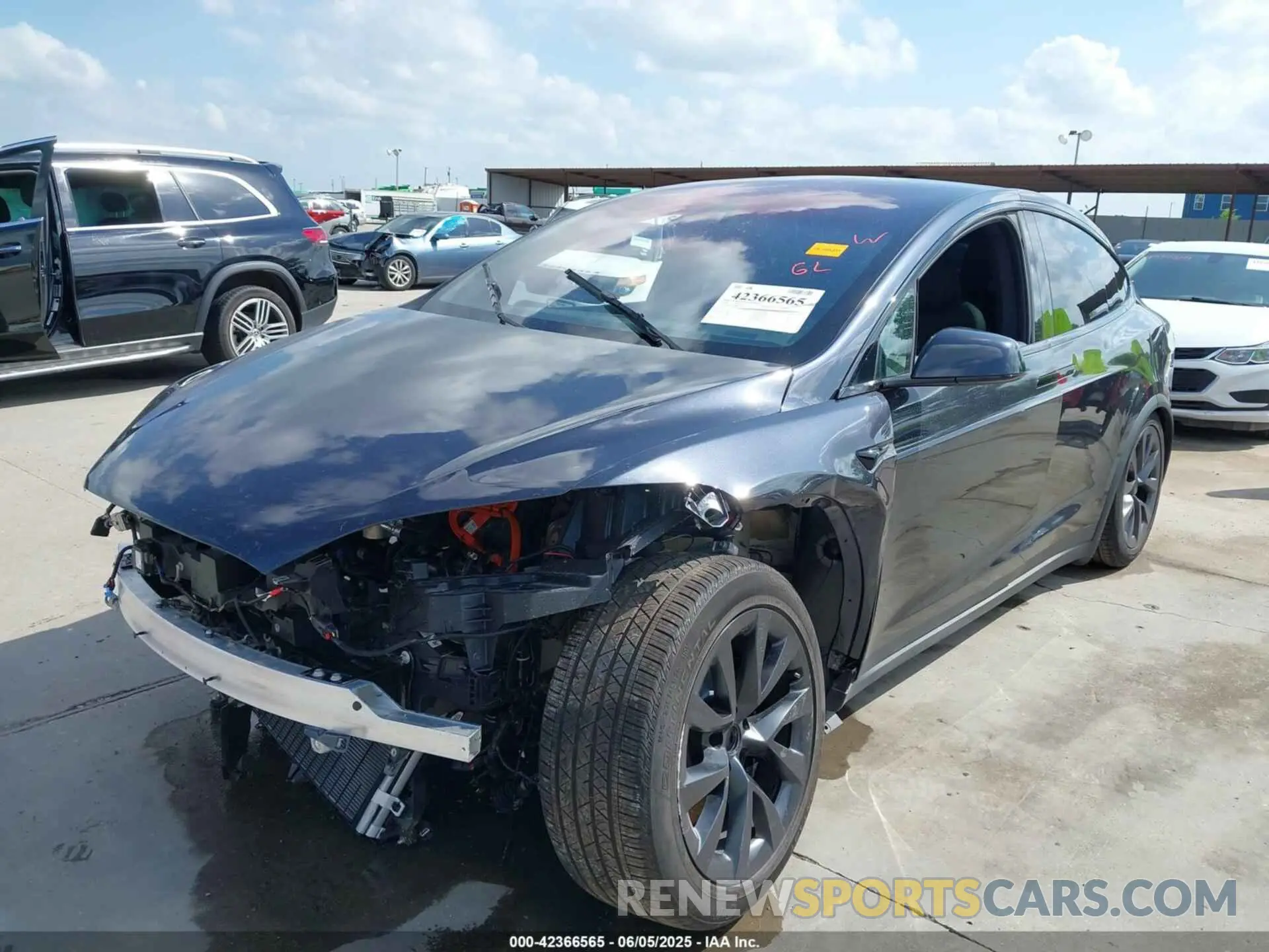 2 Photograph of a damaged car 7SAXCBE53RF459353 TESLA MODEL X 2024