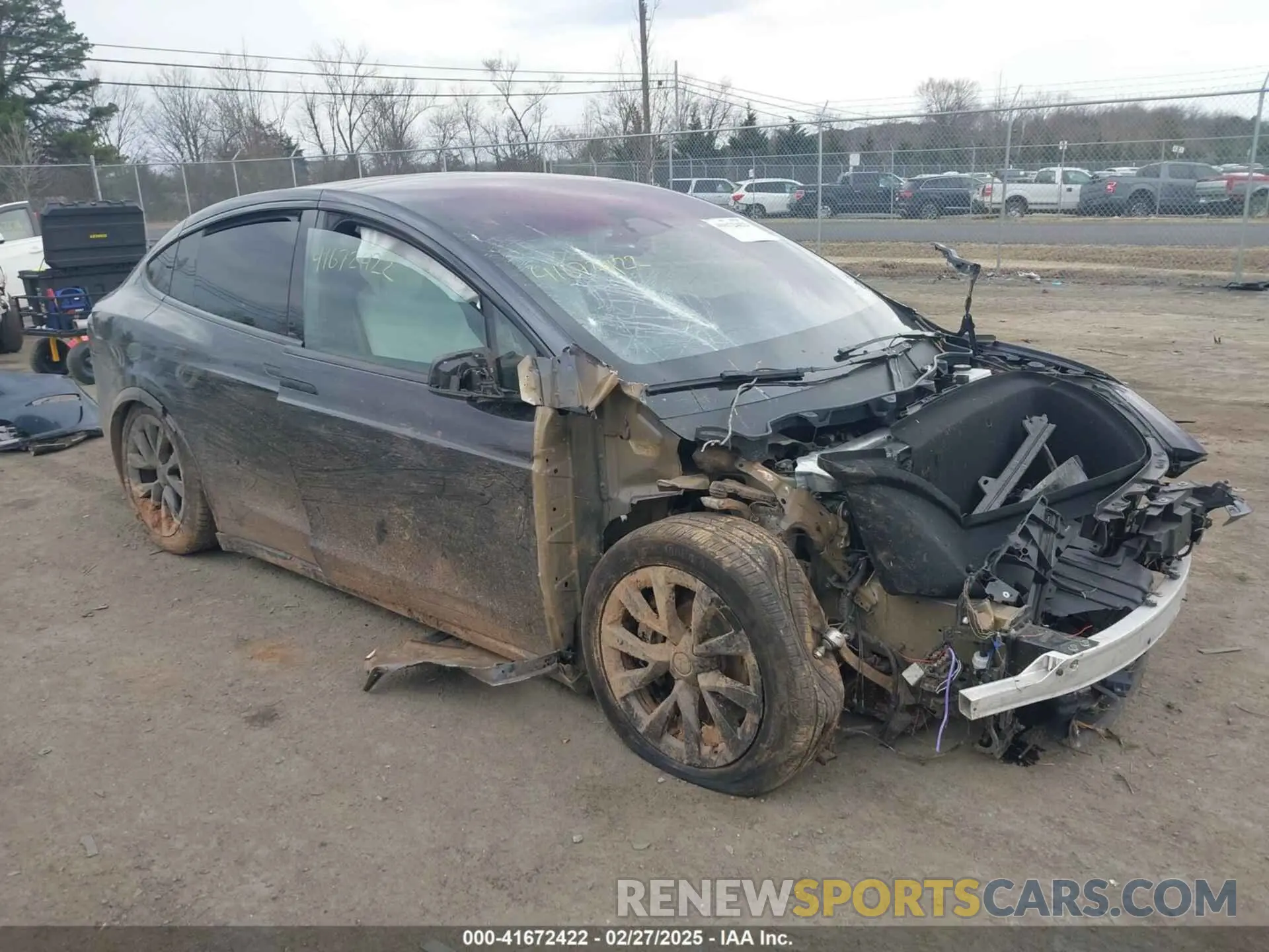 1 Photograph of a damaged car 7SAXCBE56RF435242 TESLA MODEL X 2024
