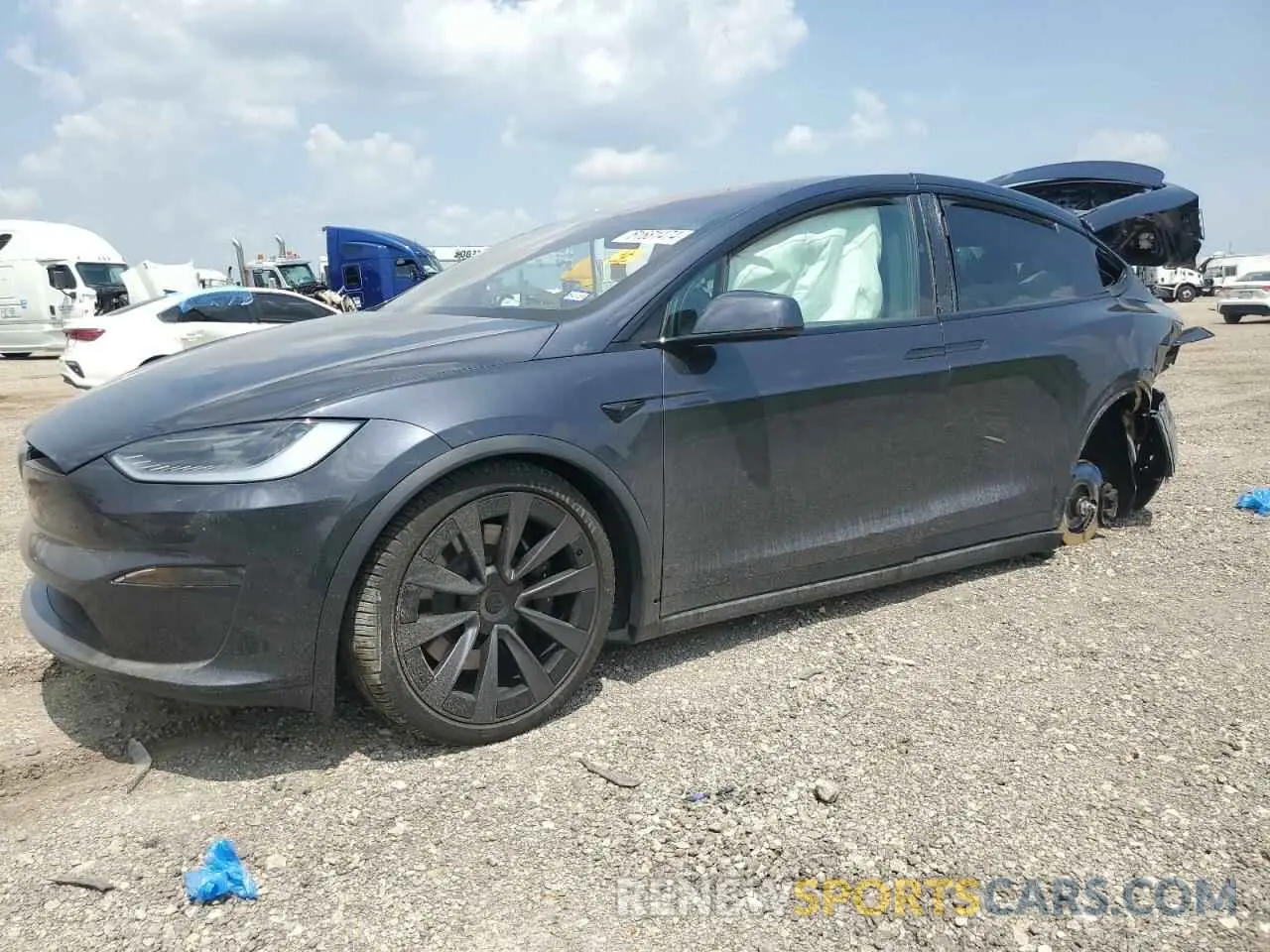 1 Photograph of a damaged car 7SAXCBE58RF441270 TESLA MODEL X 2024
