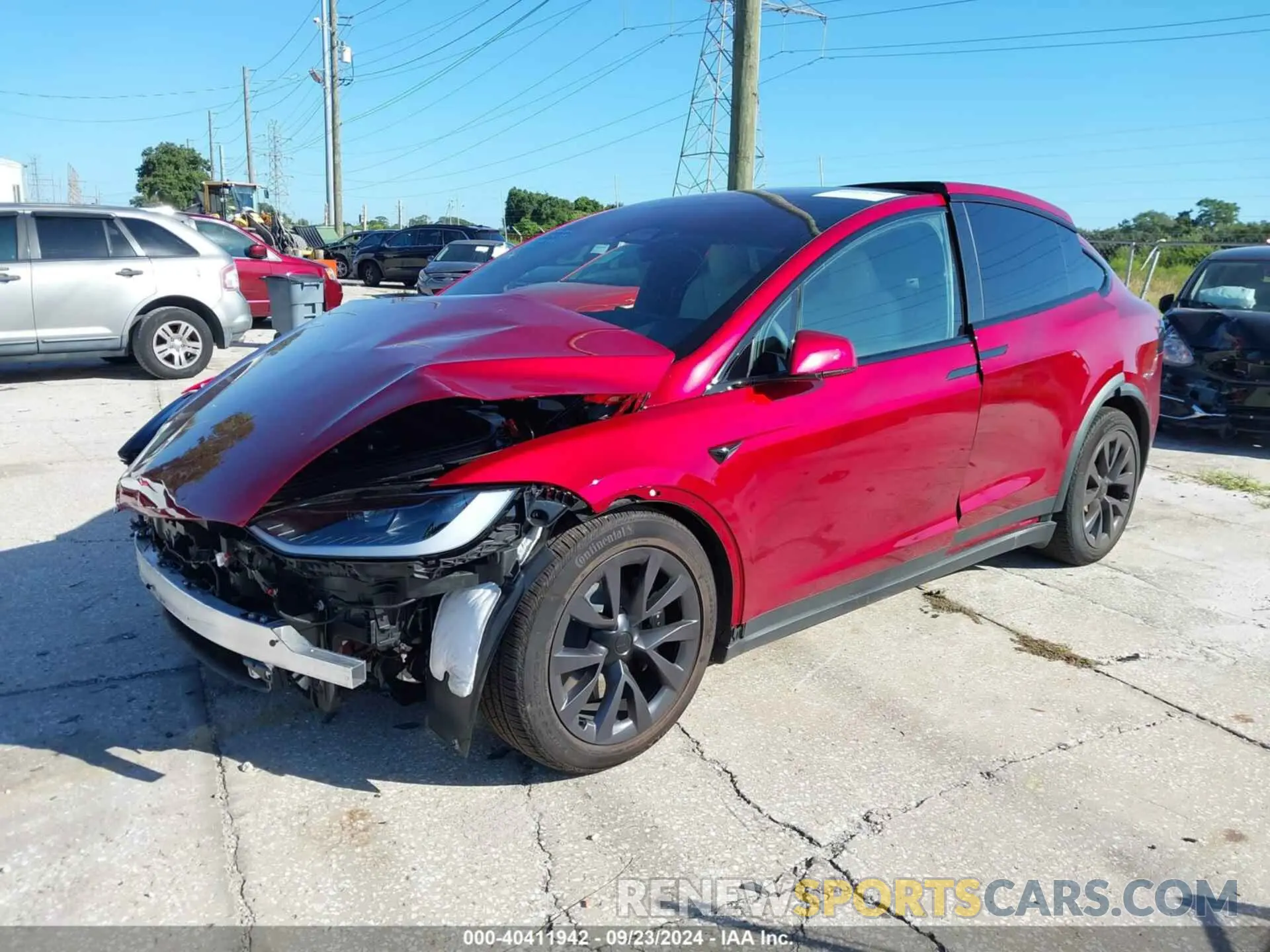 2 Photograph of a damaged car 7SAXCBE5XRF437477 TESLA MODEL X 2024