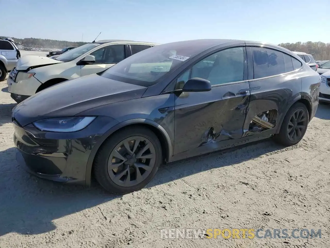 1 Photograph of a damaged car 7SAXCBE5XRF447328 TESLA MODEL X 2024