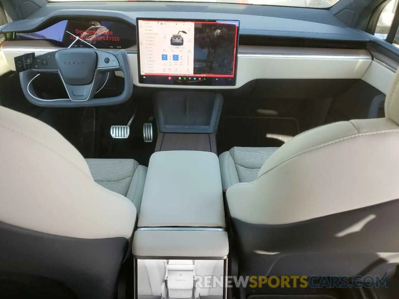 8 Photograph of a damaged car 7SAXCBE5XRF447328 TESLA MODEL X 2024