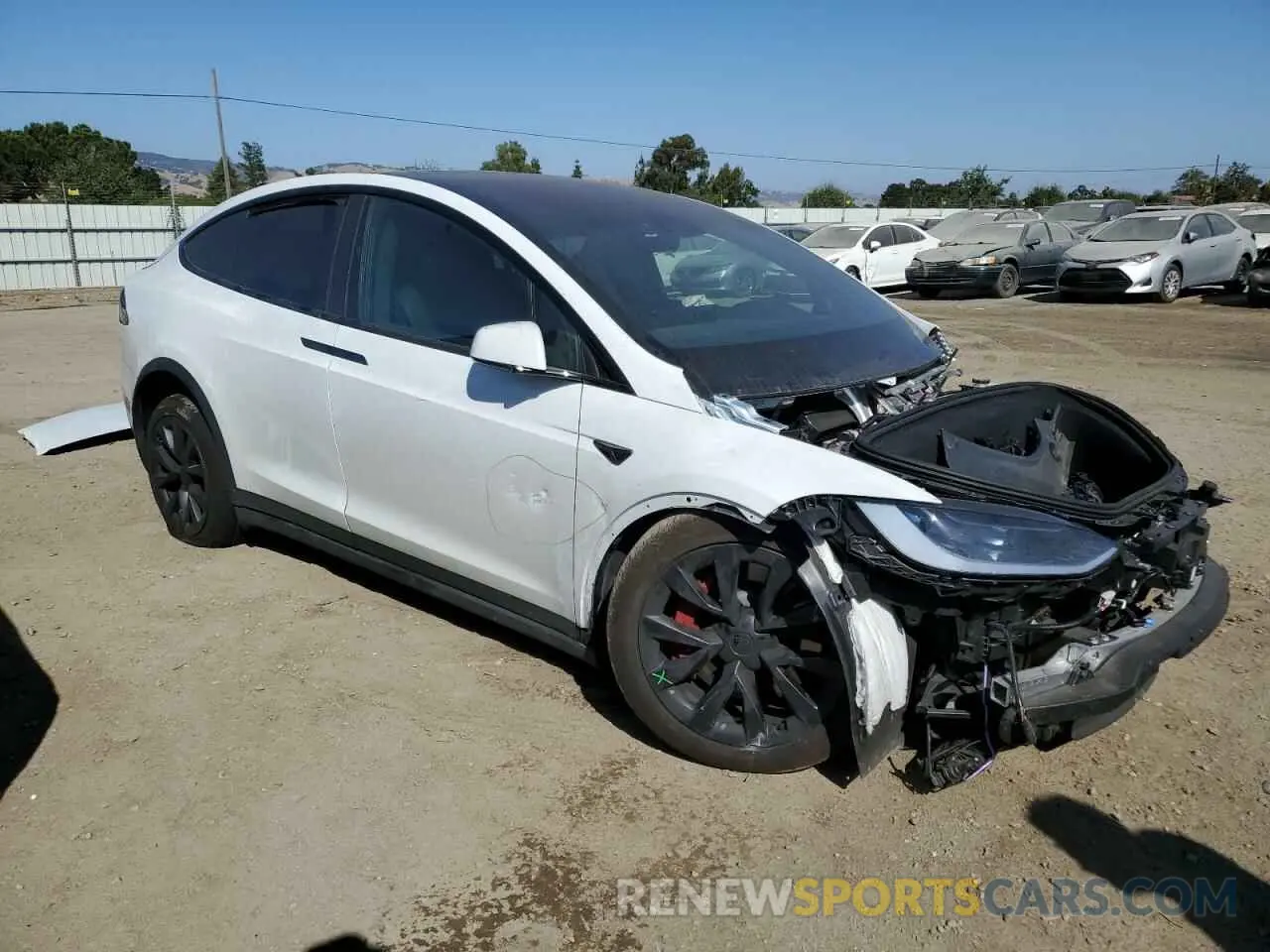 4 Photograph of a damaged car 7SAXCBE62RF458901 TESLA MODEL X 2024