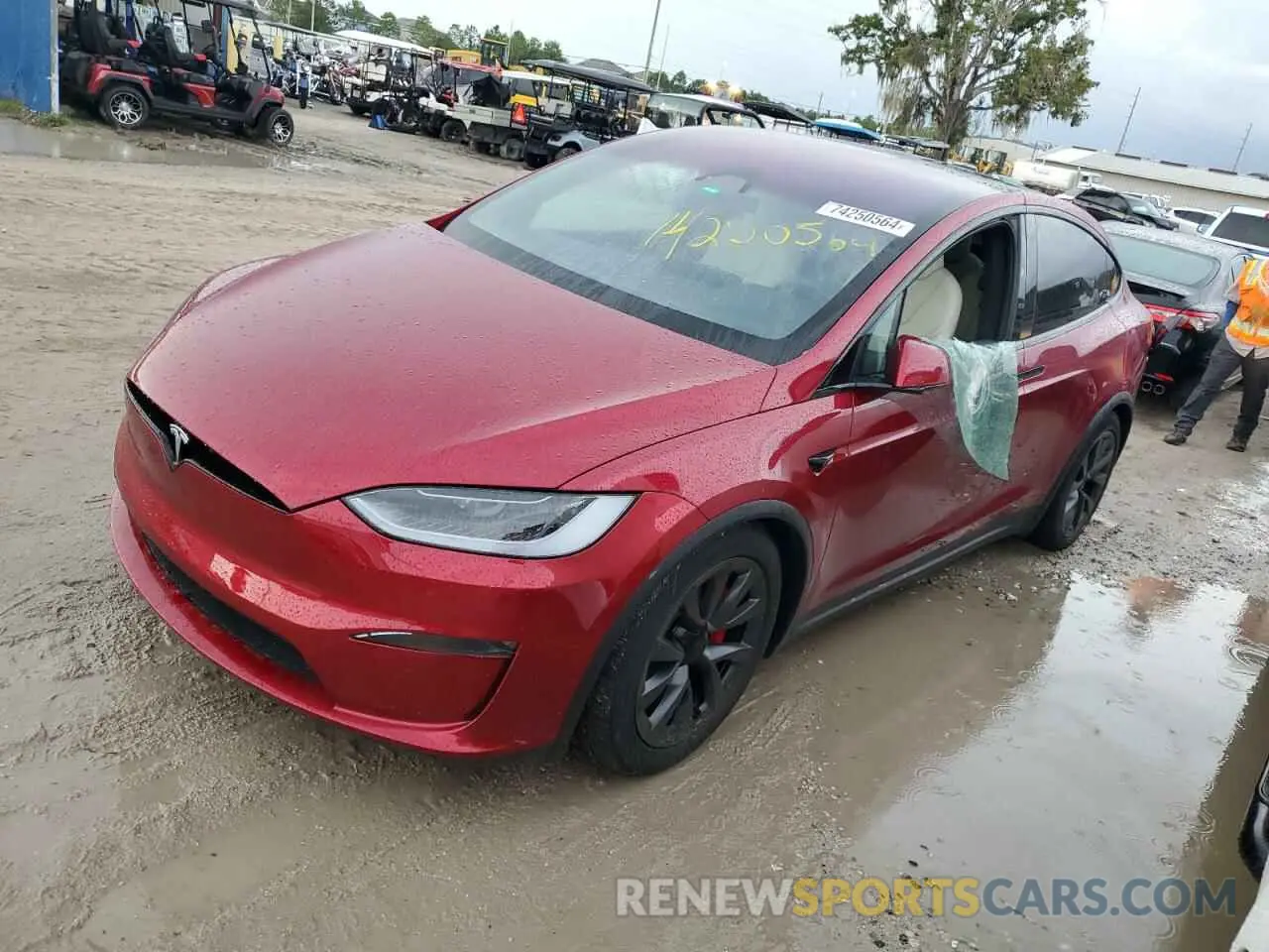1 Photograph of a damaged car 7SAXCBE63RF449074 TESLA MODEL X 2024