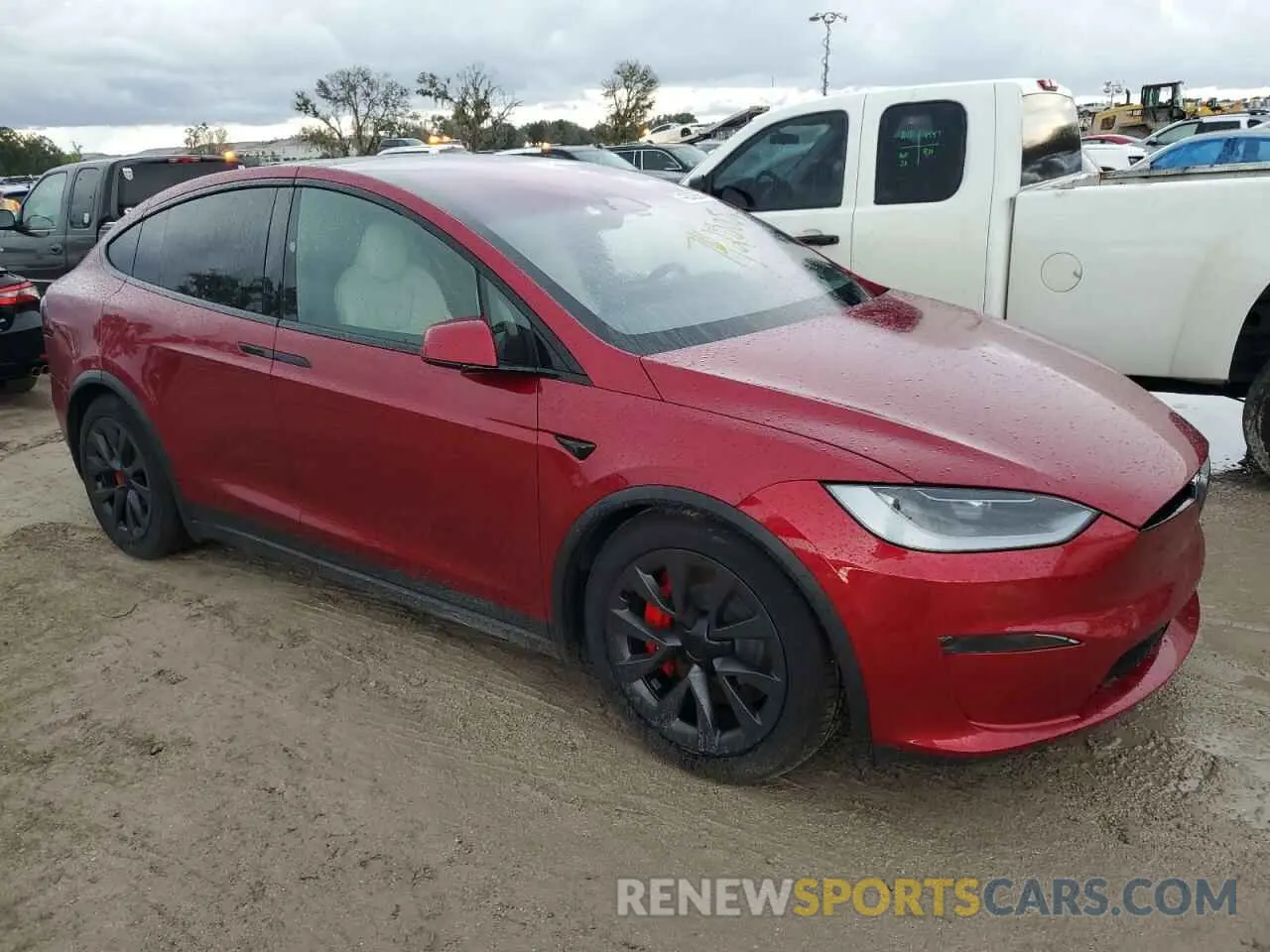 4 Photograph of a damaged car 7SAXCBE63RF449074 TESLA MODEL X 2024