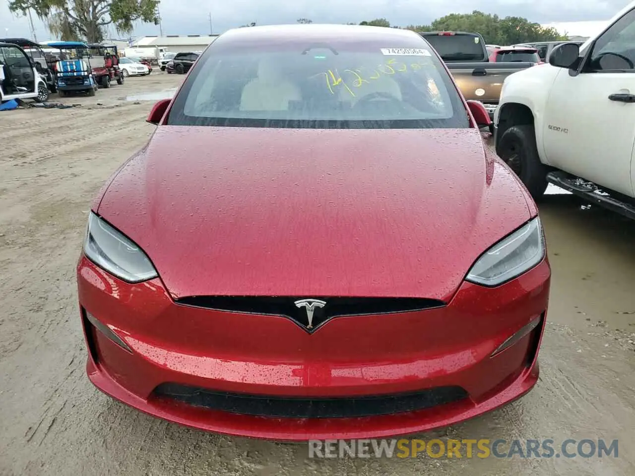 5 Photograph of a damaged car 7SAXCBE63RF449074 TESLA MODEL X 2024