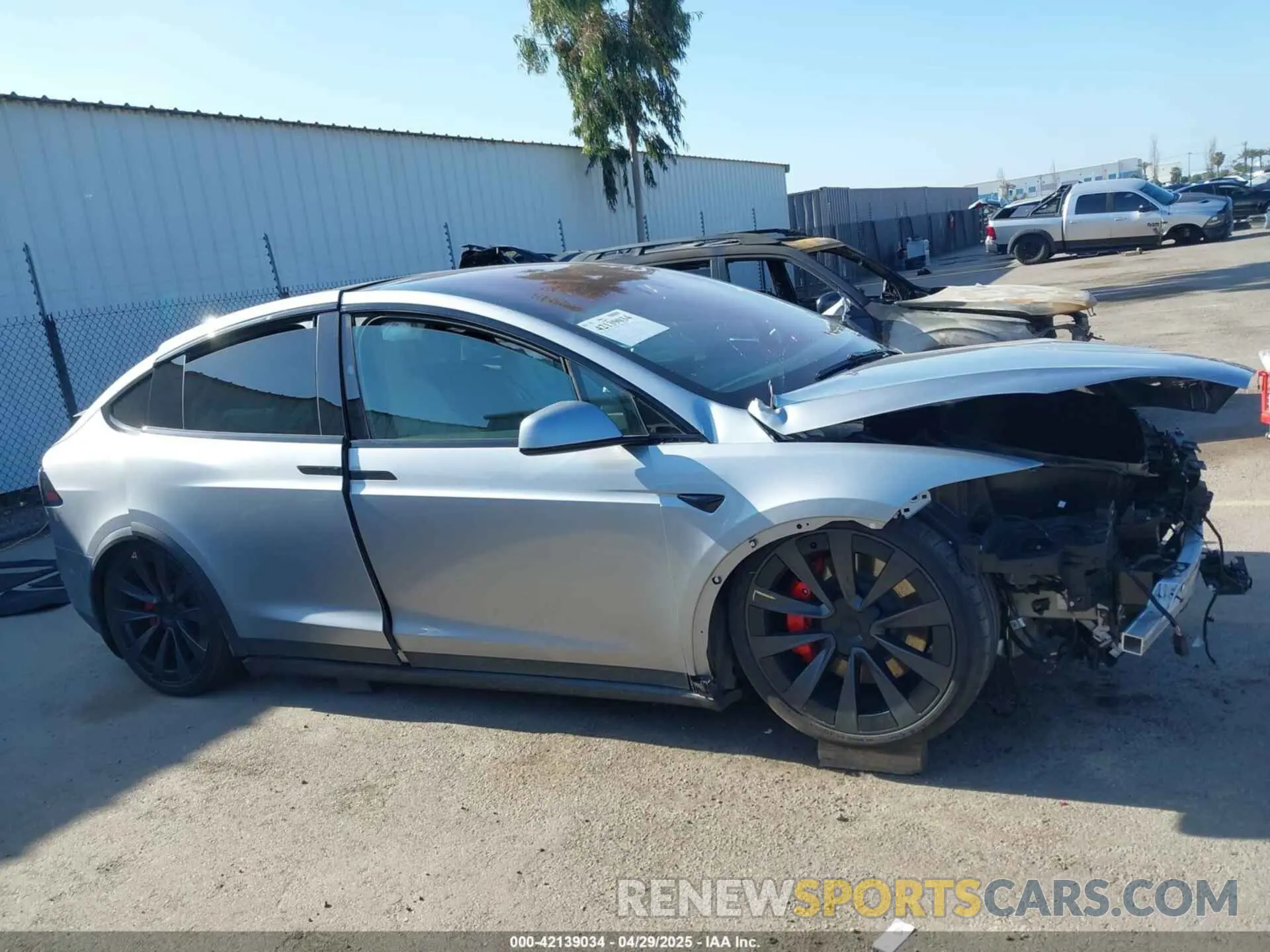 13 Photograph of a damaged car 7SAXCBE66RF458402 TESLA MODEL X 2024