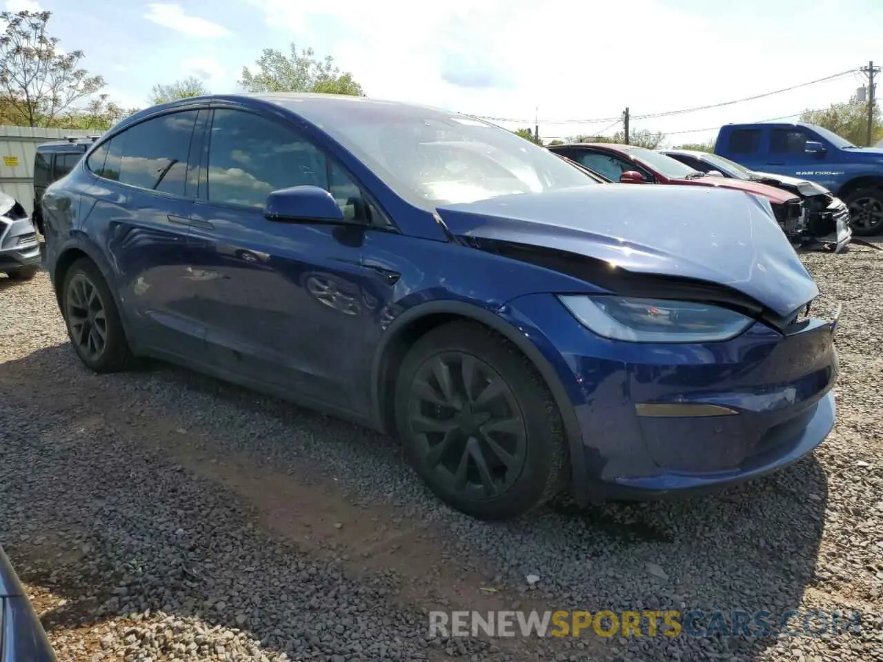 4 Photograph of a damaged car 7SAXCDE51RF439209 TESLA MODEL X 2024