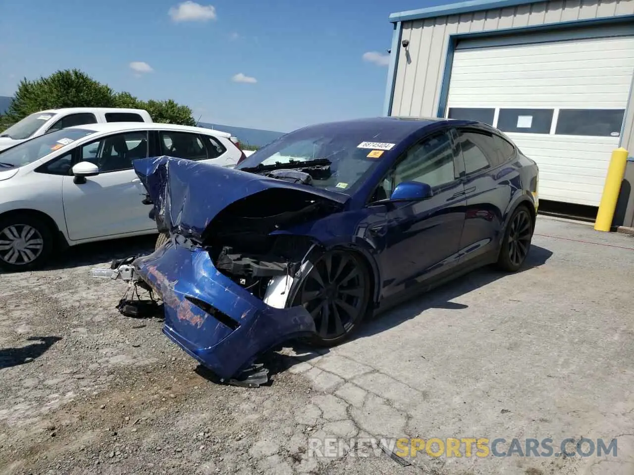 1 Photograph of a damaged car 7SAXCDE51RF447763 TESLA MODEL X 2024