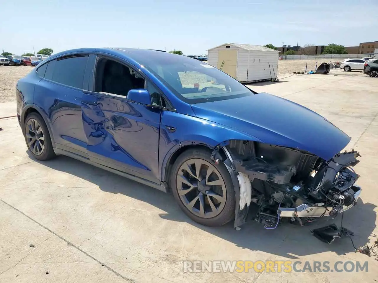 4 Photograph of a damaged car 7SAXCDE54RF439754 TESLA MODEL X 2024
