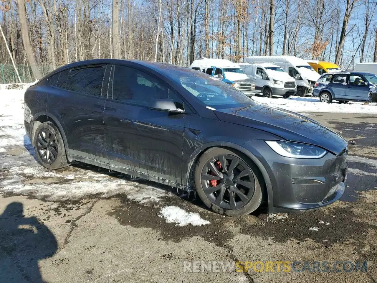 4 Photograph of a damaged car 7SAXCDE55RF433493 TESLA MODEL X 2024