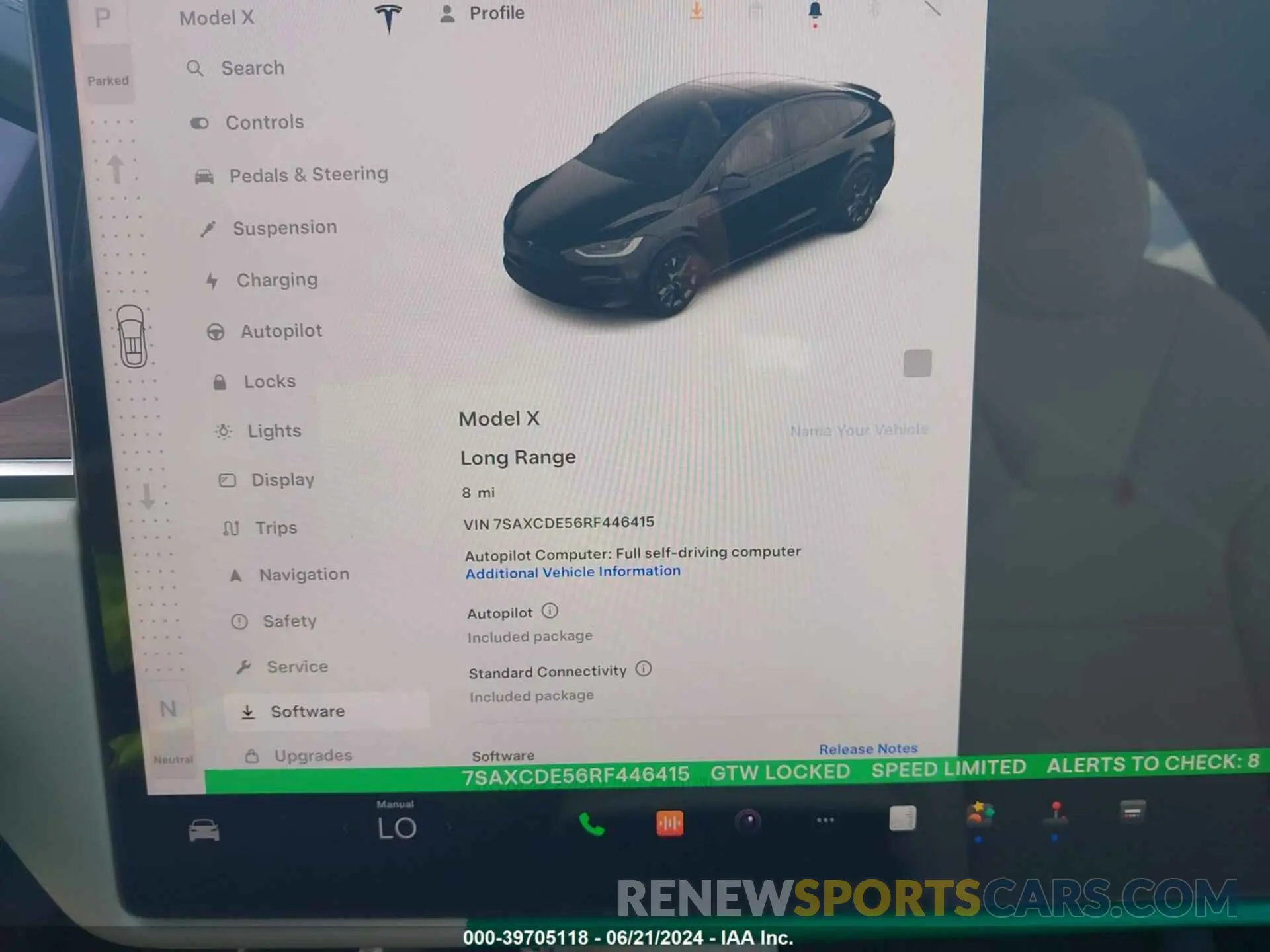 7 Photograph of a damaged car 7SAXCDE56RF446415 TESLA MODEL X 2024