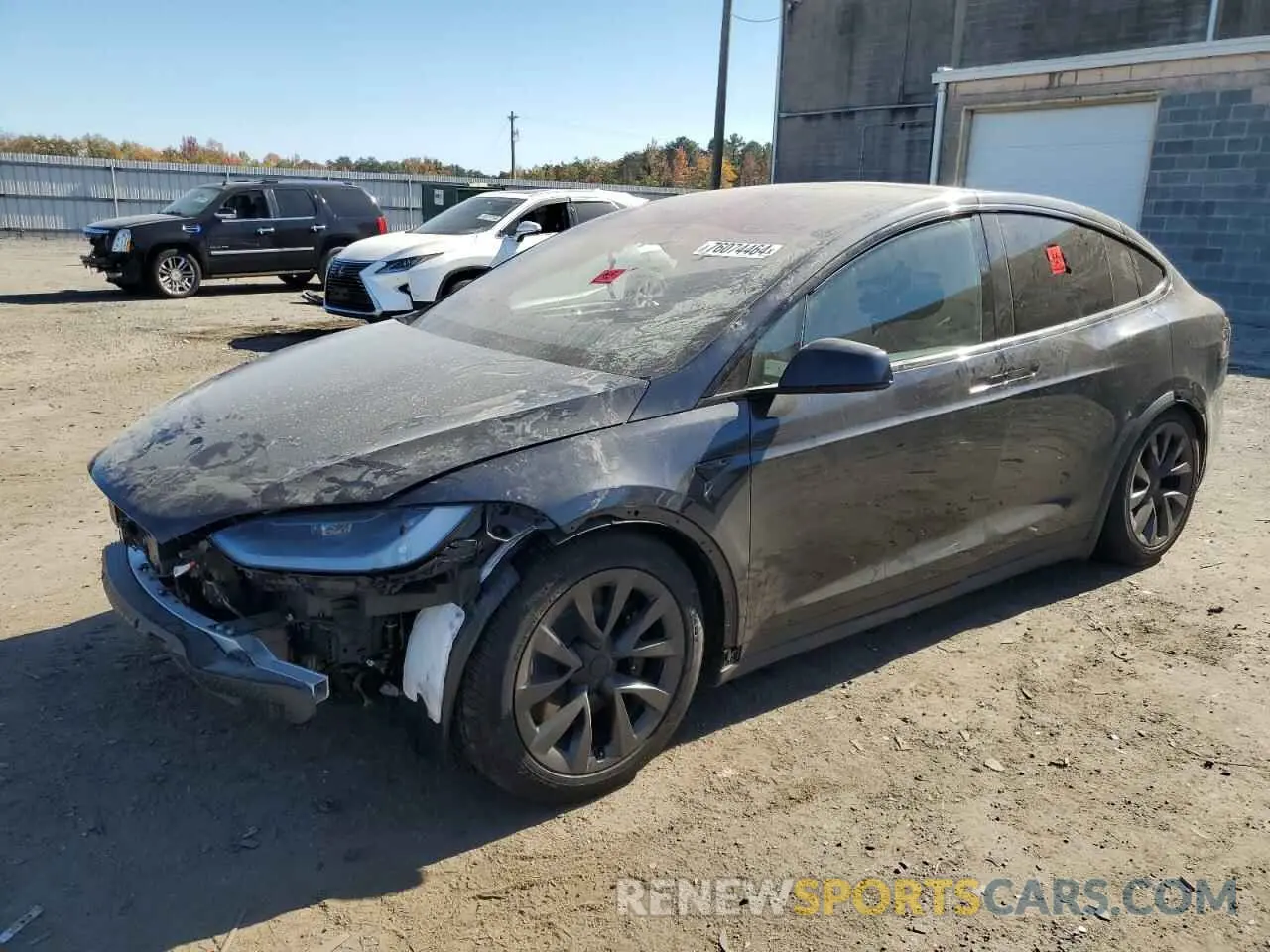 1 Photograph of a damaged car 7SAXCDE57RF442048 TESLA MODEL X 2024