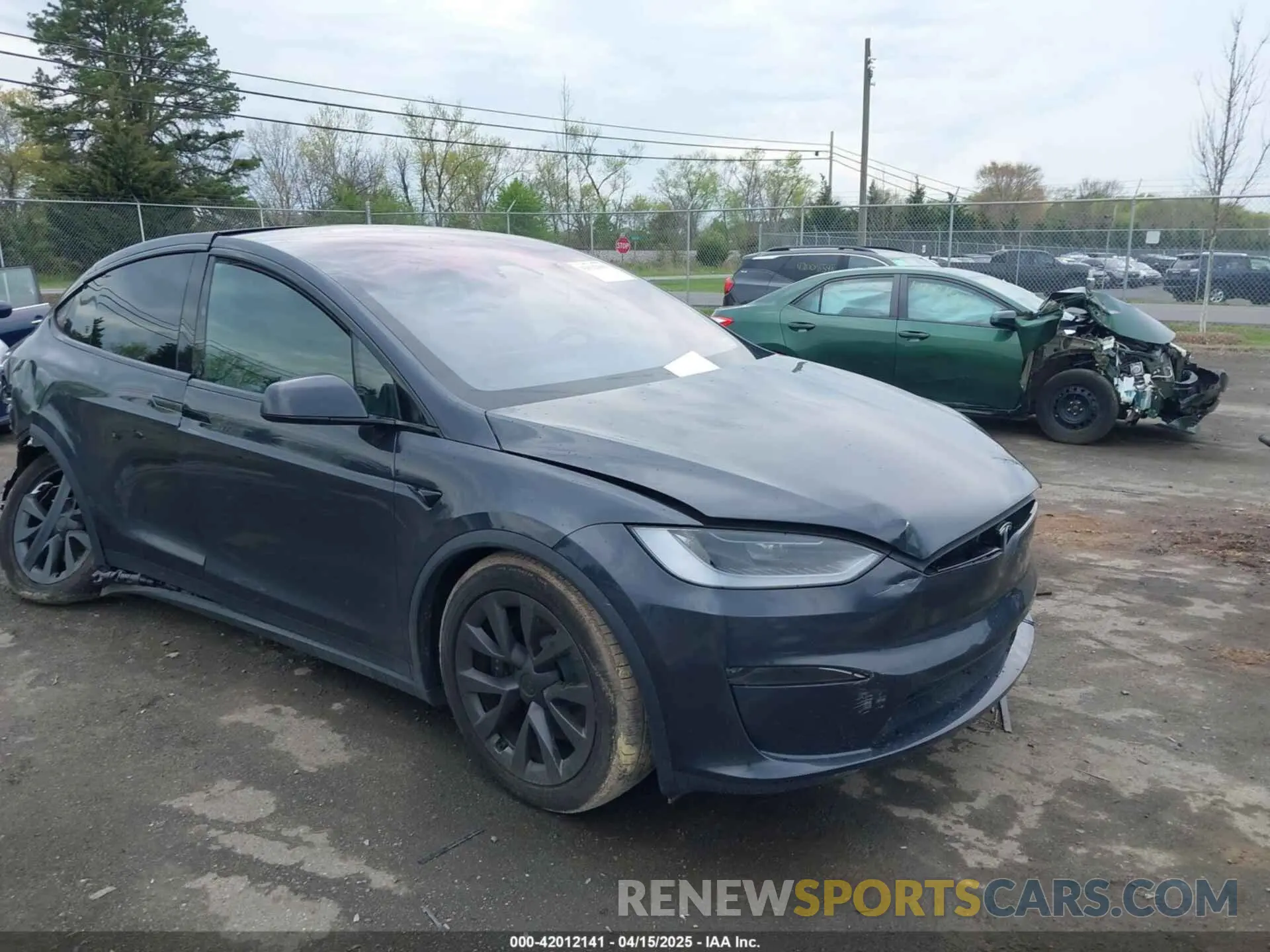 1 Photograph of a damaged car 7SAXCDE57RF445547 TESLA MODEL X 2024