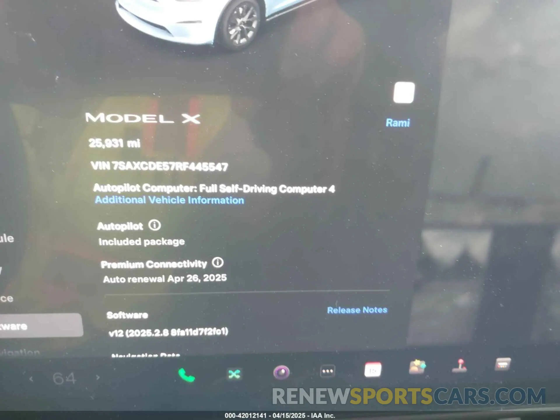 7 Photograph of a damaged car 7SAXCDE57RF445547 TESLA MODEL X 2024
