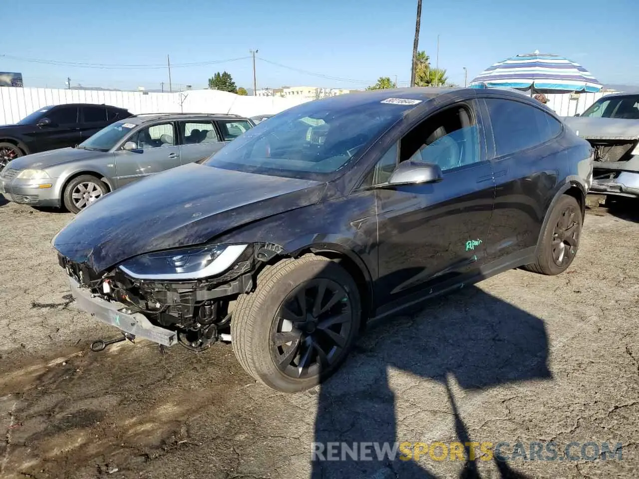 1 Photograph of a damaged car 7SAXCDE58RF443354 TESLA MODEL X 2024