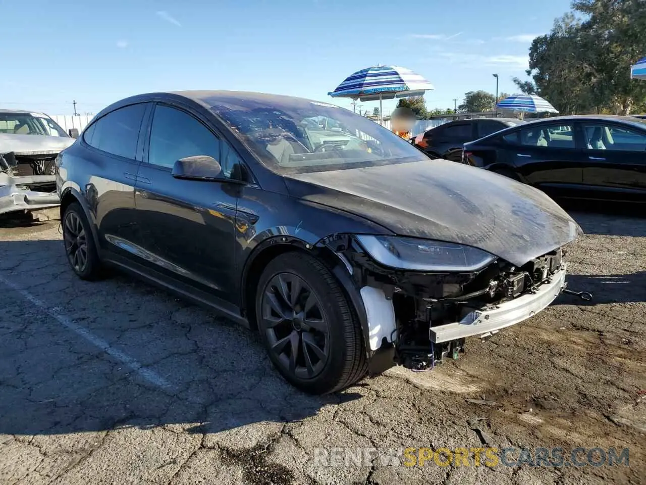 4 Photograph of a damaged car 7SAXCDE58RF443354 TESLA MODEL X 2024