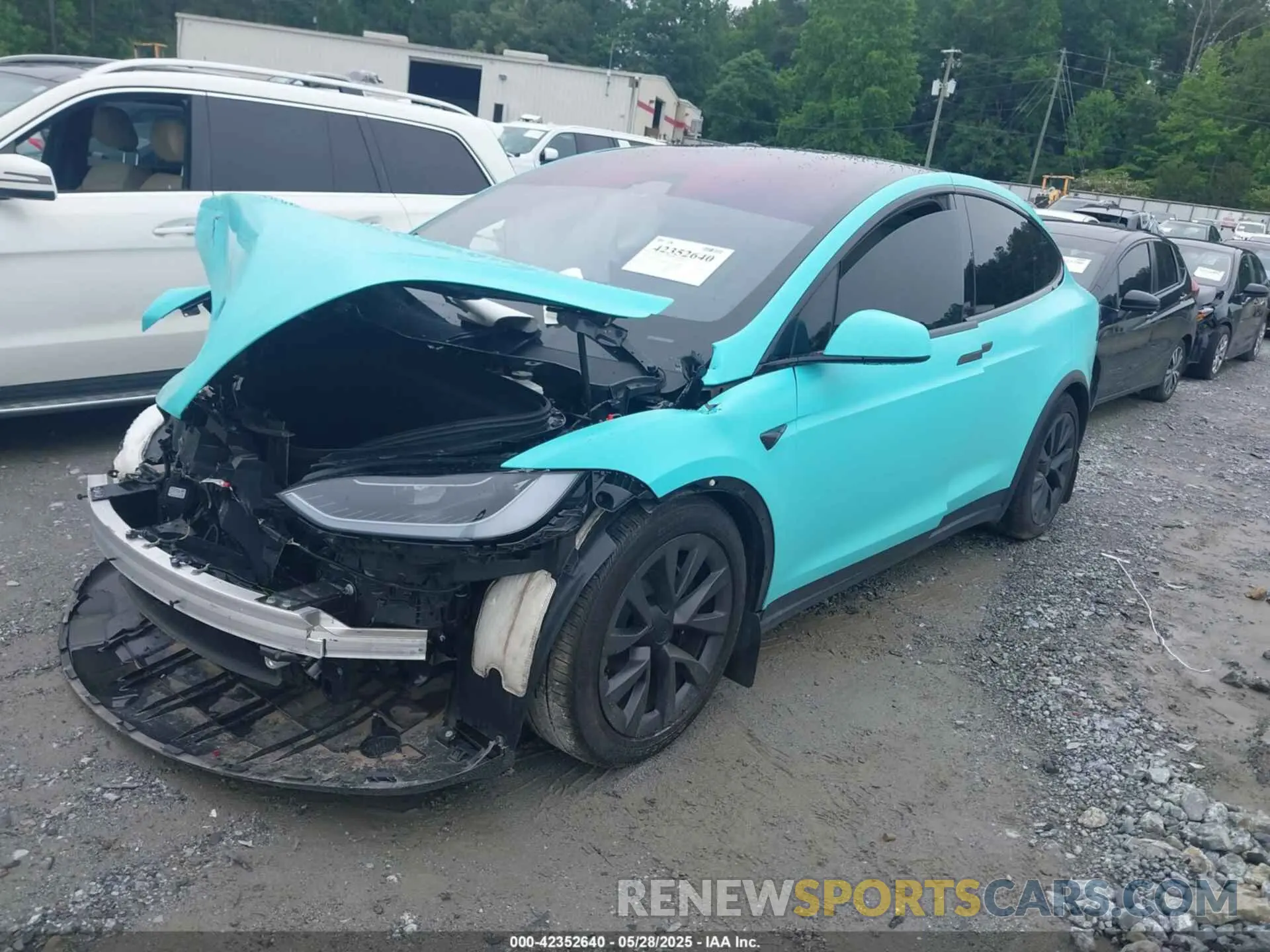 2 Photograph of a damaged car 7SAXCDE5XRF449317 TESLA MODEL X 2024