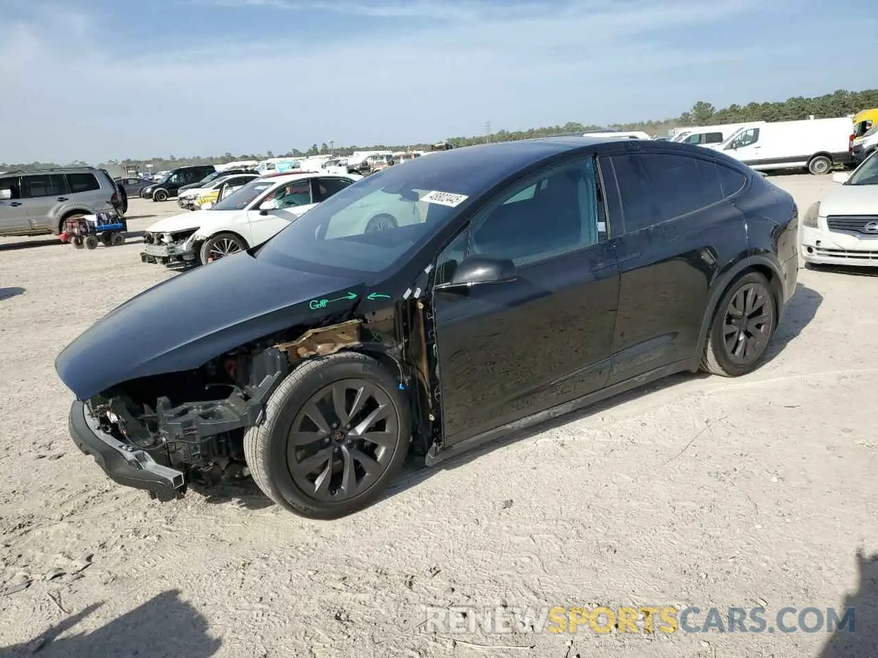 1 Photograph of a damaged car 7SAXCBE57SF463329 TESLA MODEL X 2025