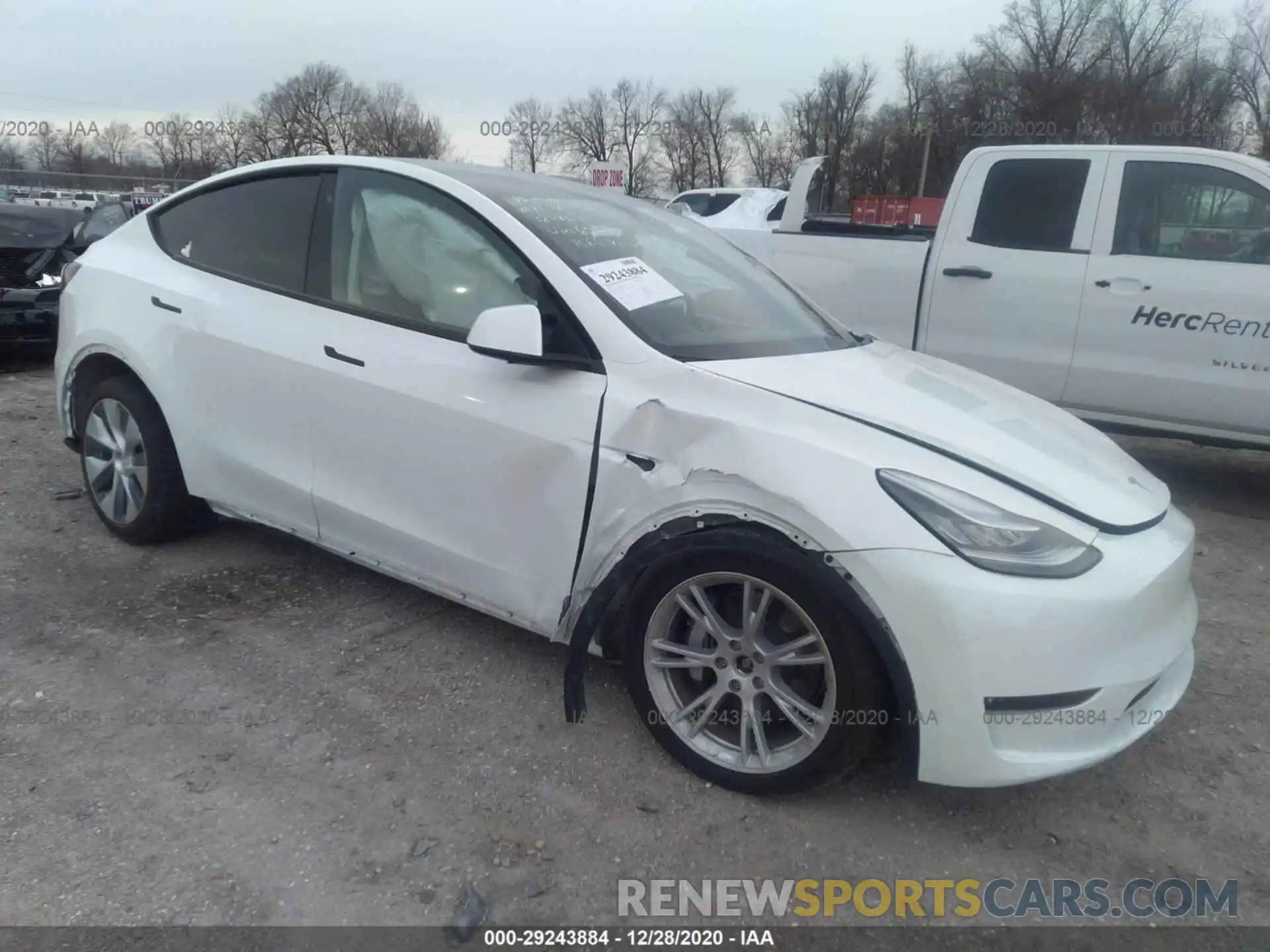 1 Photograph of a damaged car 5YJYGDEE0LF006249 TESLA MODEL Y 2020