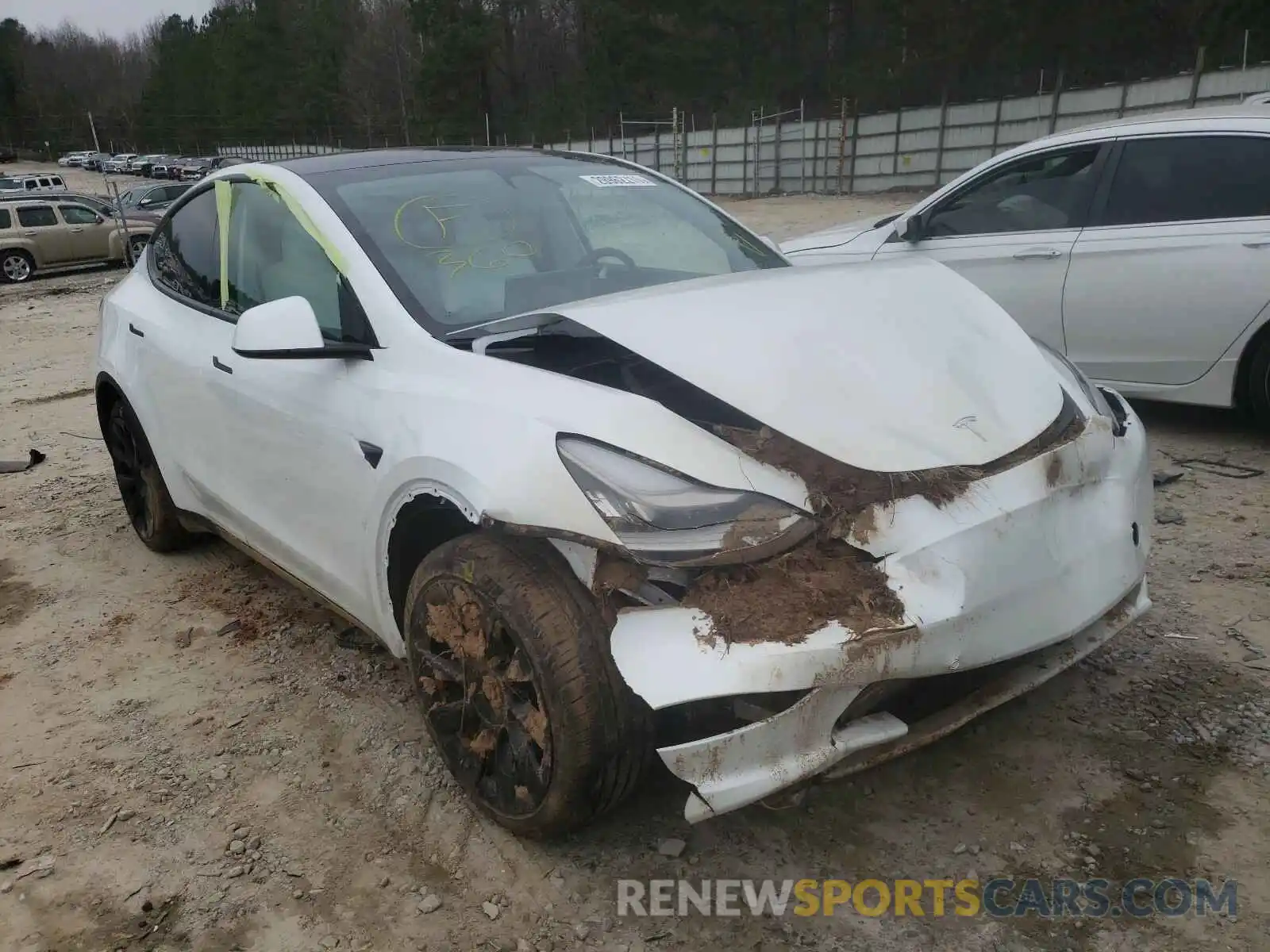 1 Photograph of a damaged car 5YJYGDEE0LF025769 TESLA MODEL Y 2020