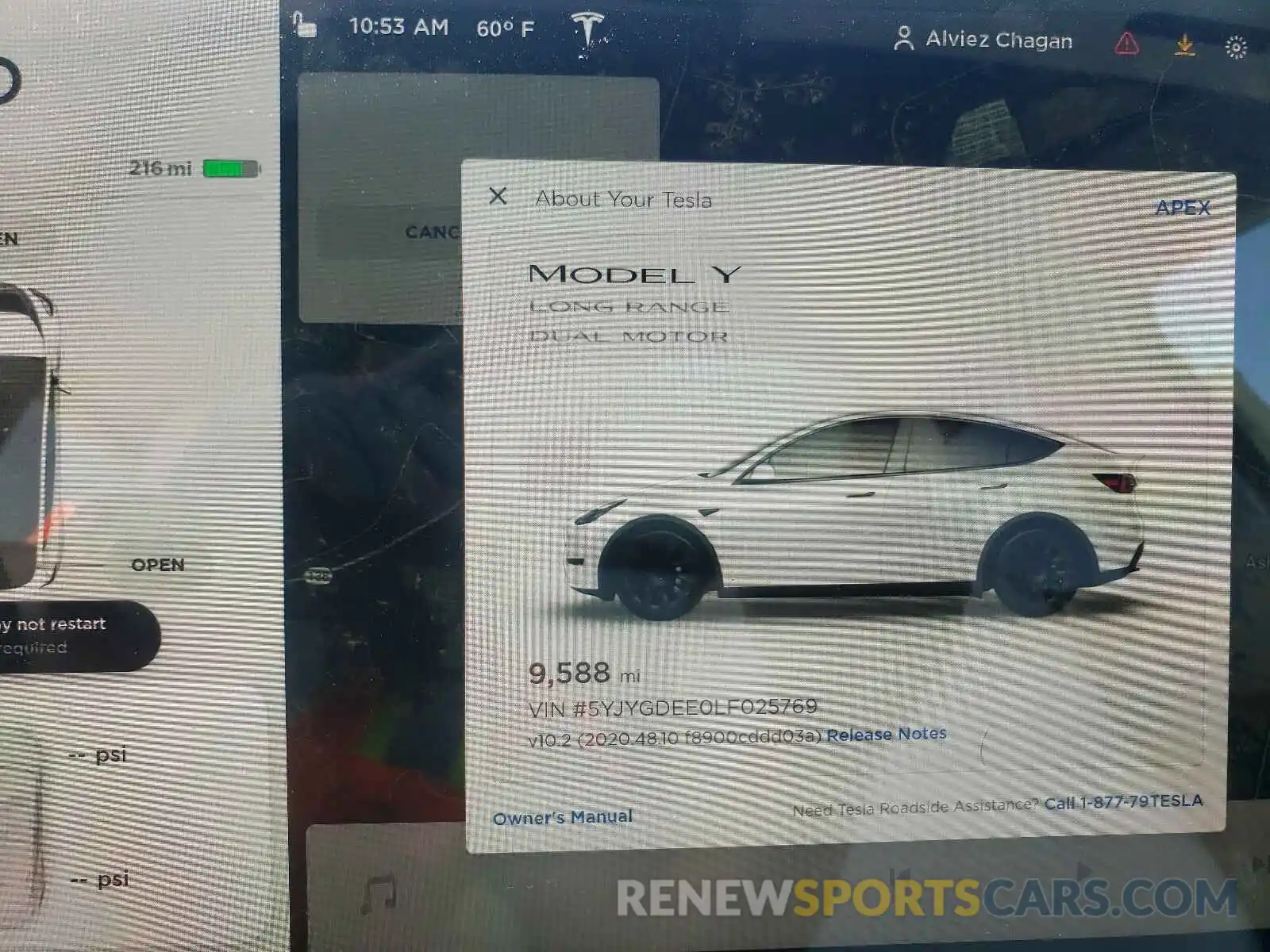 8 Photograph of a damaged car 5YJYGDEE0LF025769 TESLA MODEL Y 2020