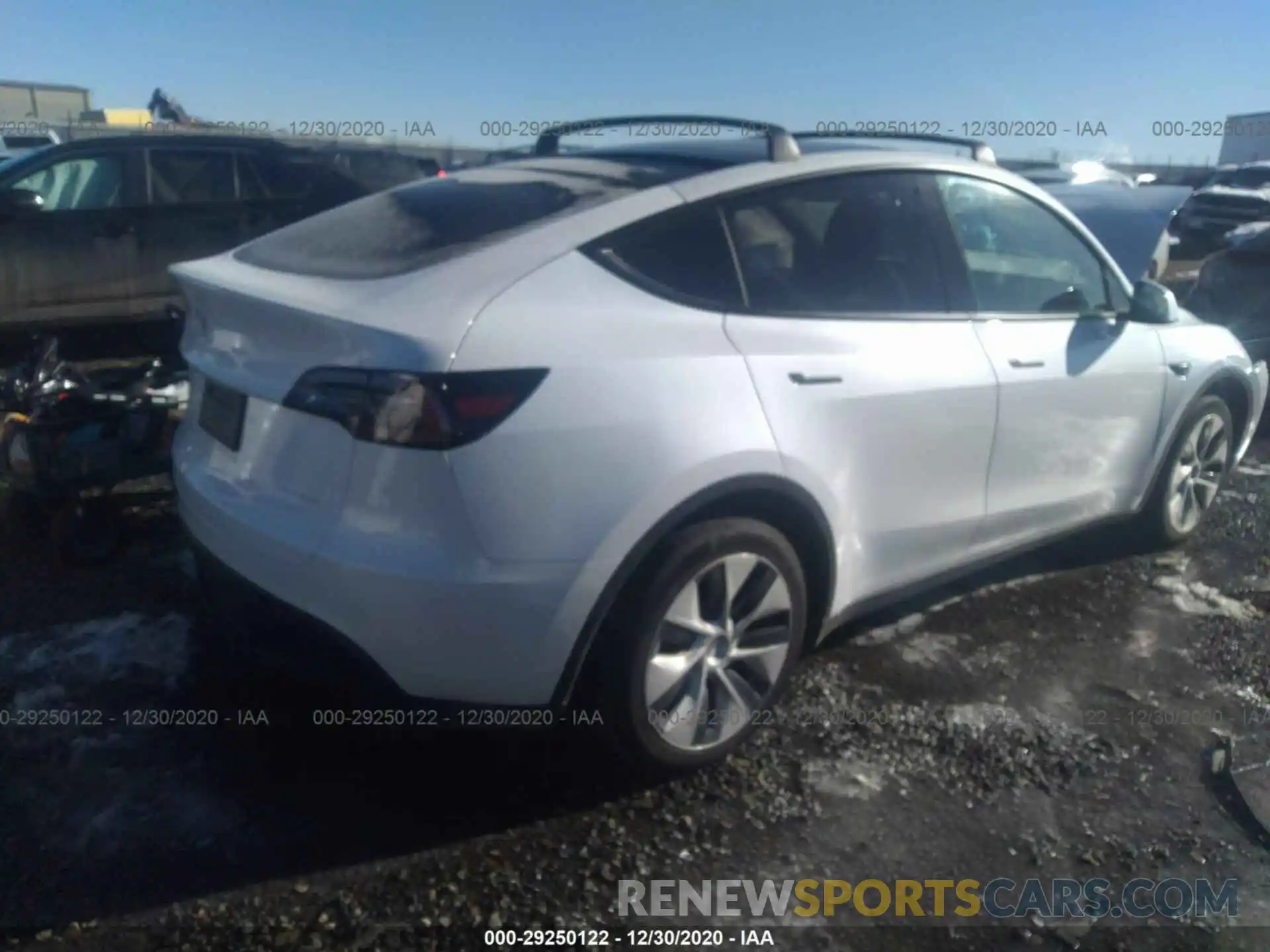 4 Photograph of a damaged car 5YJYGDEE0LF032219 TESLA MODEL Y 2020