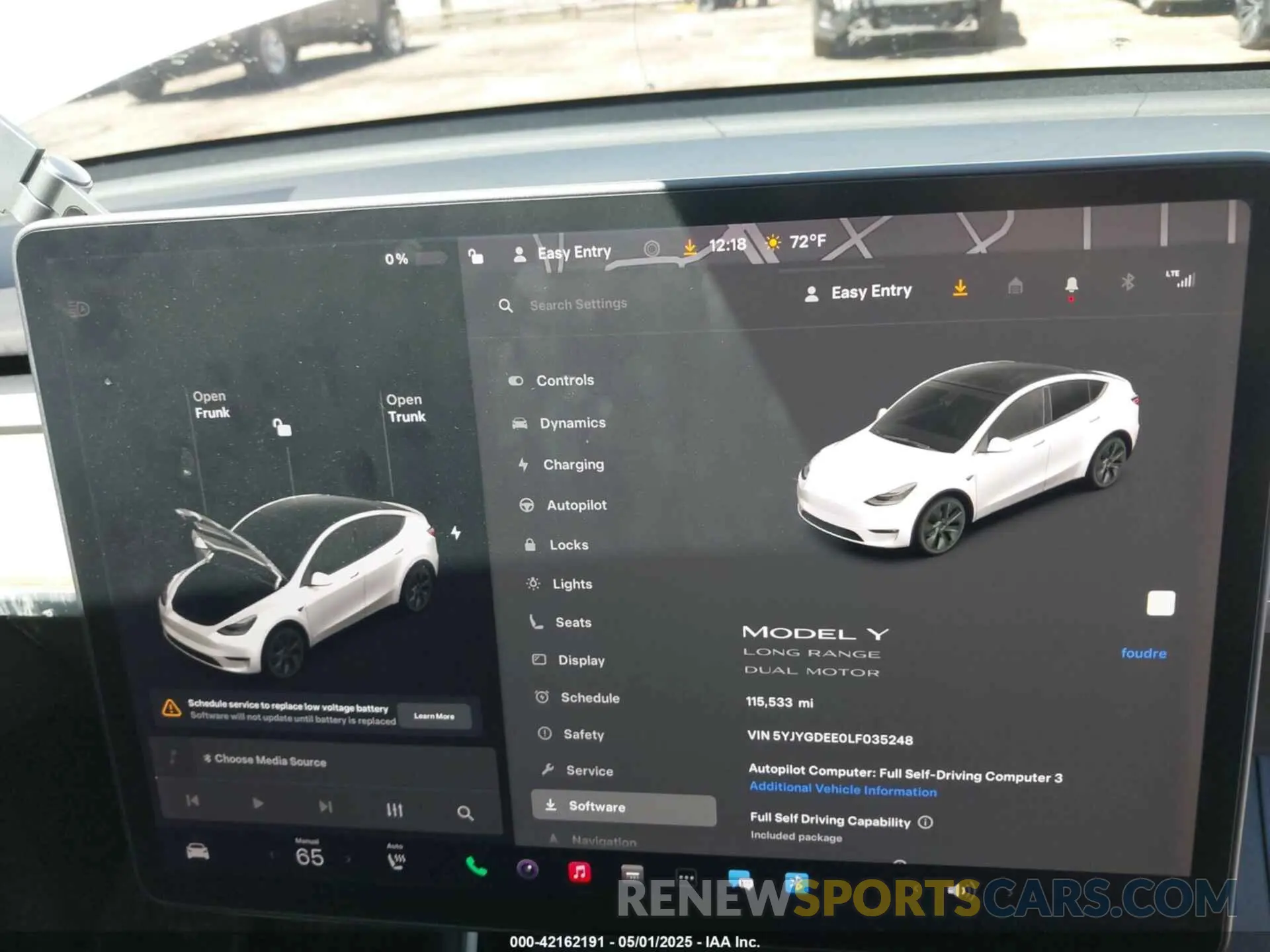 18 Photograph of a damaged car 5YJYGDEE0LF035248 TESLA MODEL Y 2020
