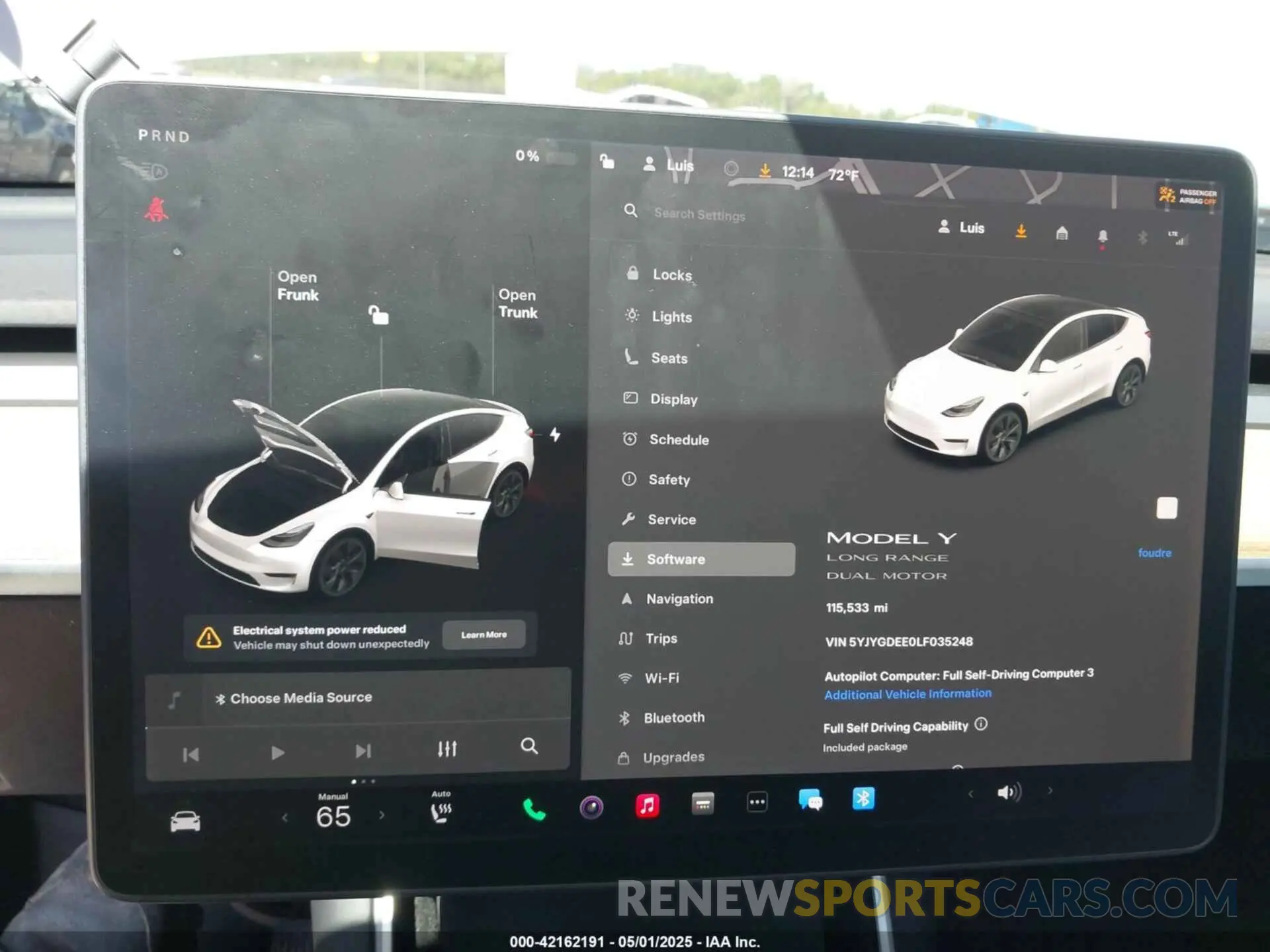 19 Photograph of a damaged car 5YJYGDEE0LF035248 TESLA MODEL Y 2020
