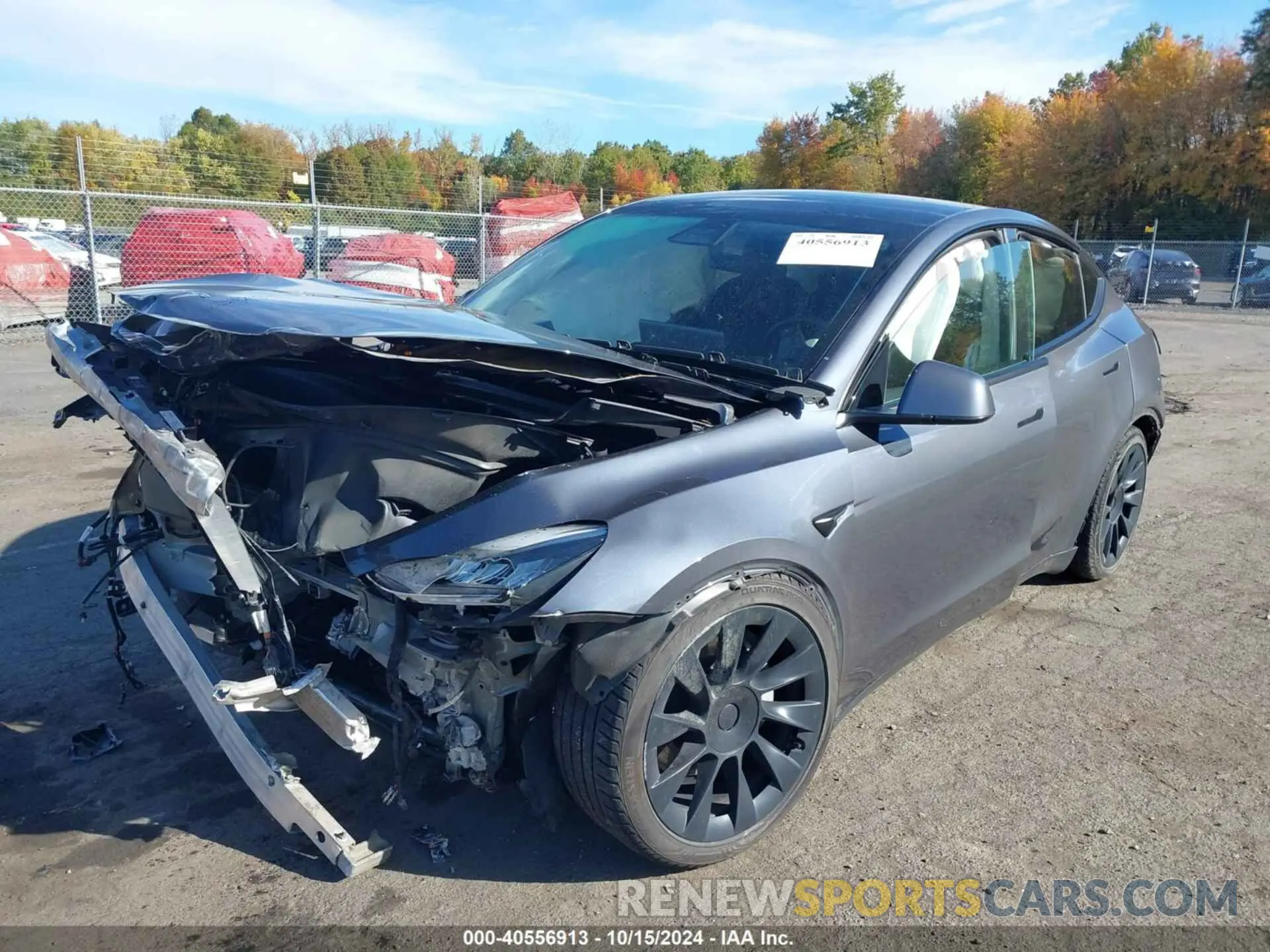2 Photograph of a damaged car 5YJYGDEE0LF041762 TESLA MODEL Y 2020