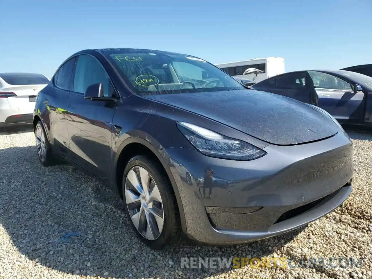 1 Photograph of a damaged car 5YJYGDEE0LF043480 TESLA MODEL Y 2020