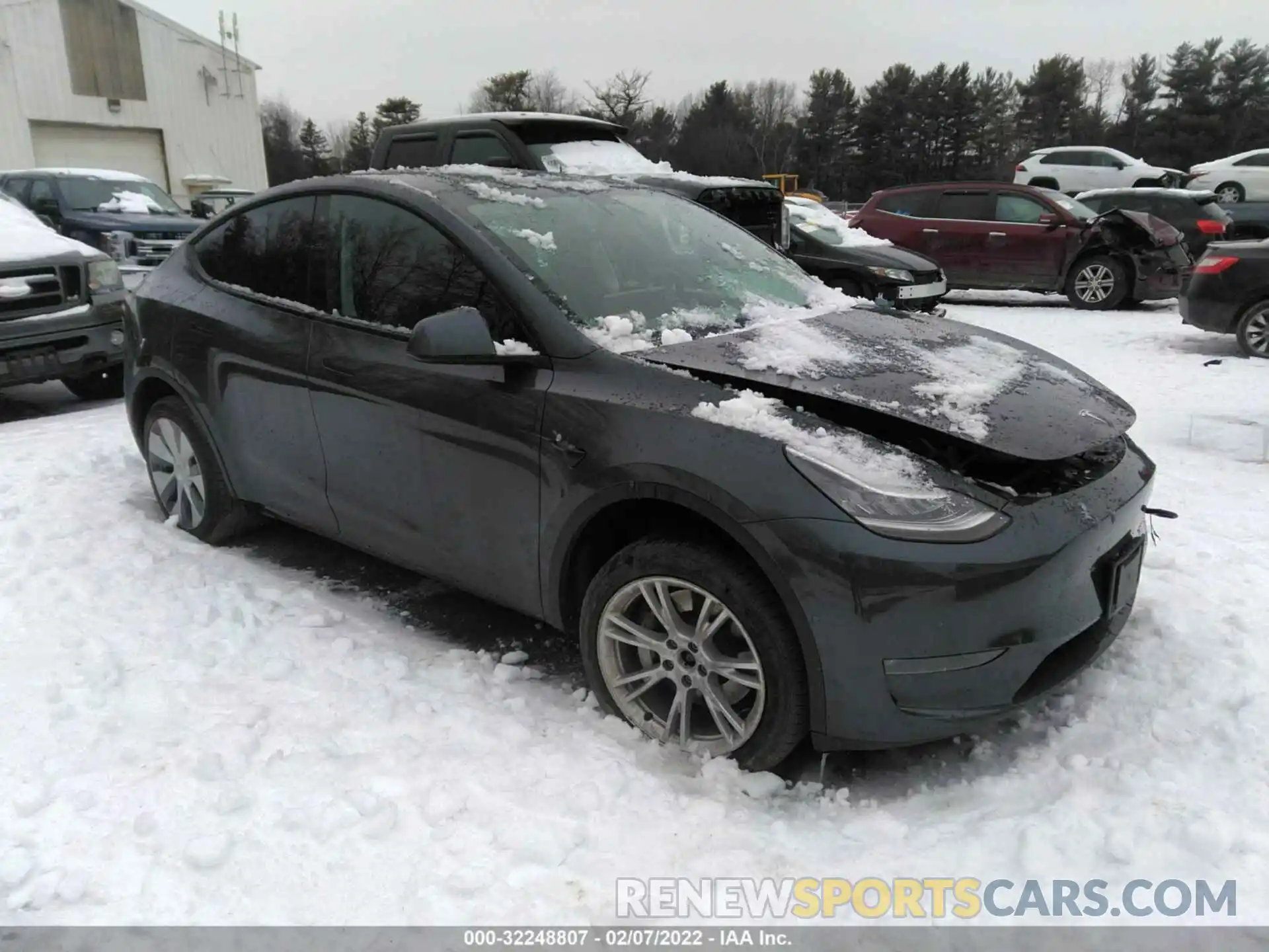 1 Photograph of a damaged car 5YJYGDEE0LF048002 TESLA MODEL Y 2020