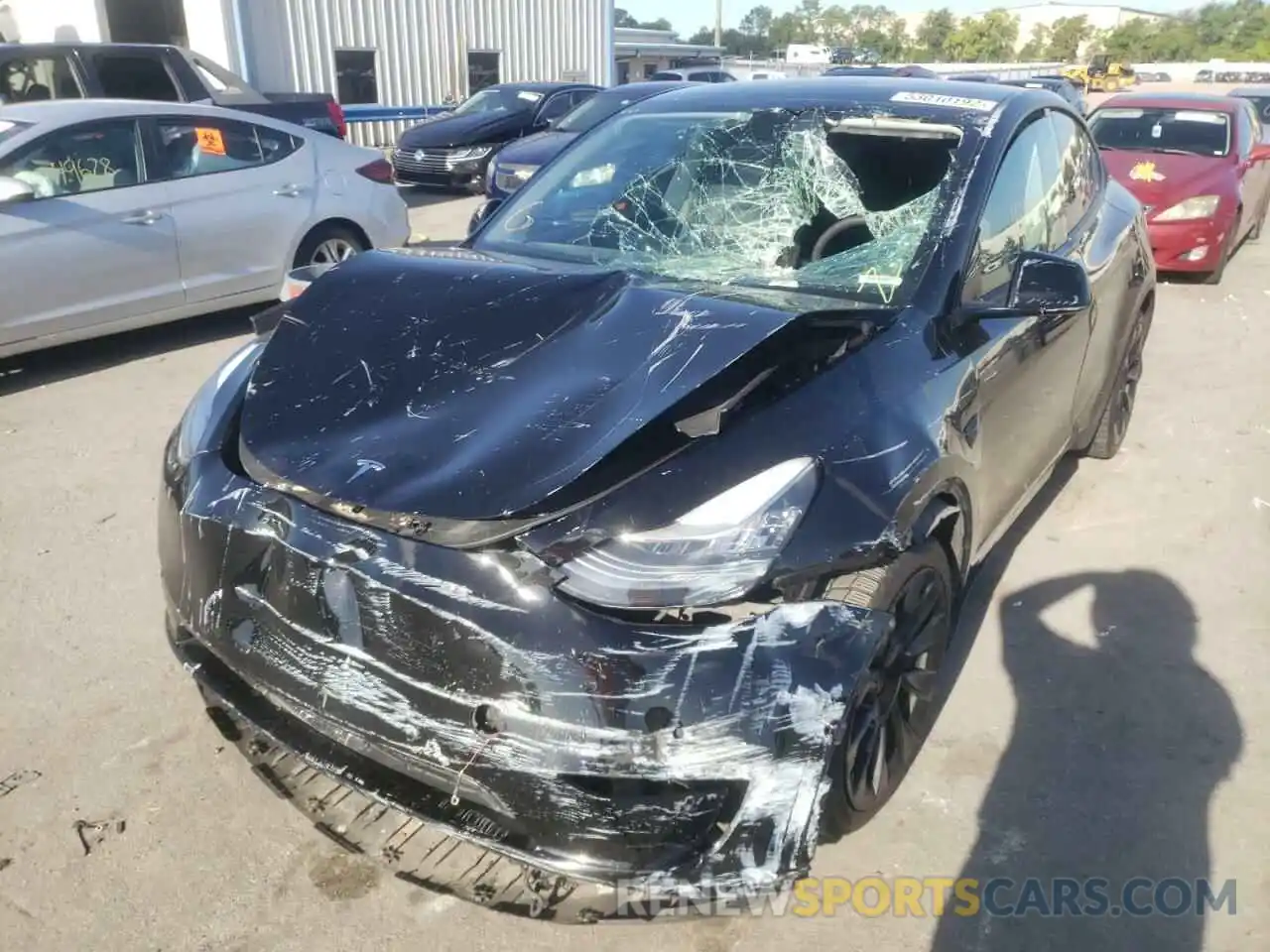 9 Photograph of a damaged car 5YJYGDEE0LF048954 TESLA MODEL Y 2020