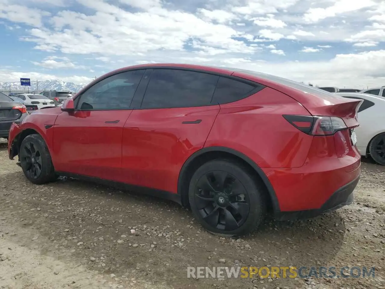 2 Photograph of a damaged car 5YJYGDEE1LF009967 TESLA MODEL Y 2020