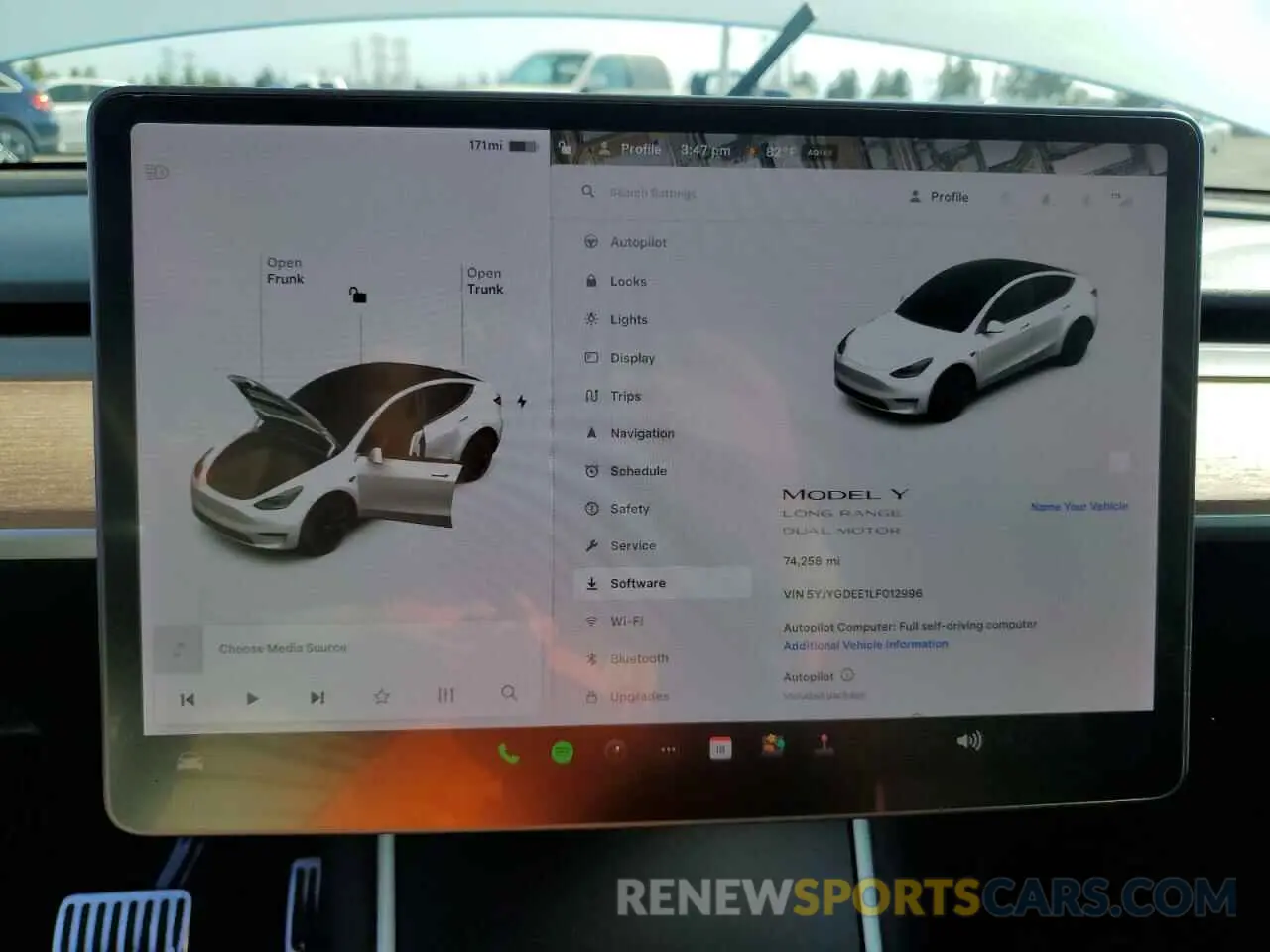 9 Photograph of a damaged car 5YJYGDEE1LF012996 TESLA MODEL Y 2020
