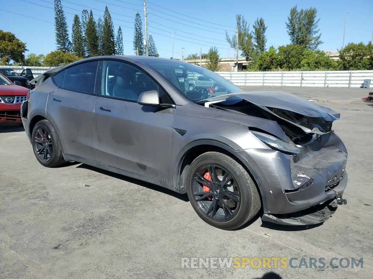 4 Photograph of a damaged car 5YJYGDEE1LF013288 TESLA MODEL Y 2020