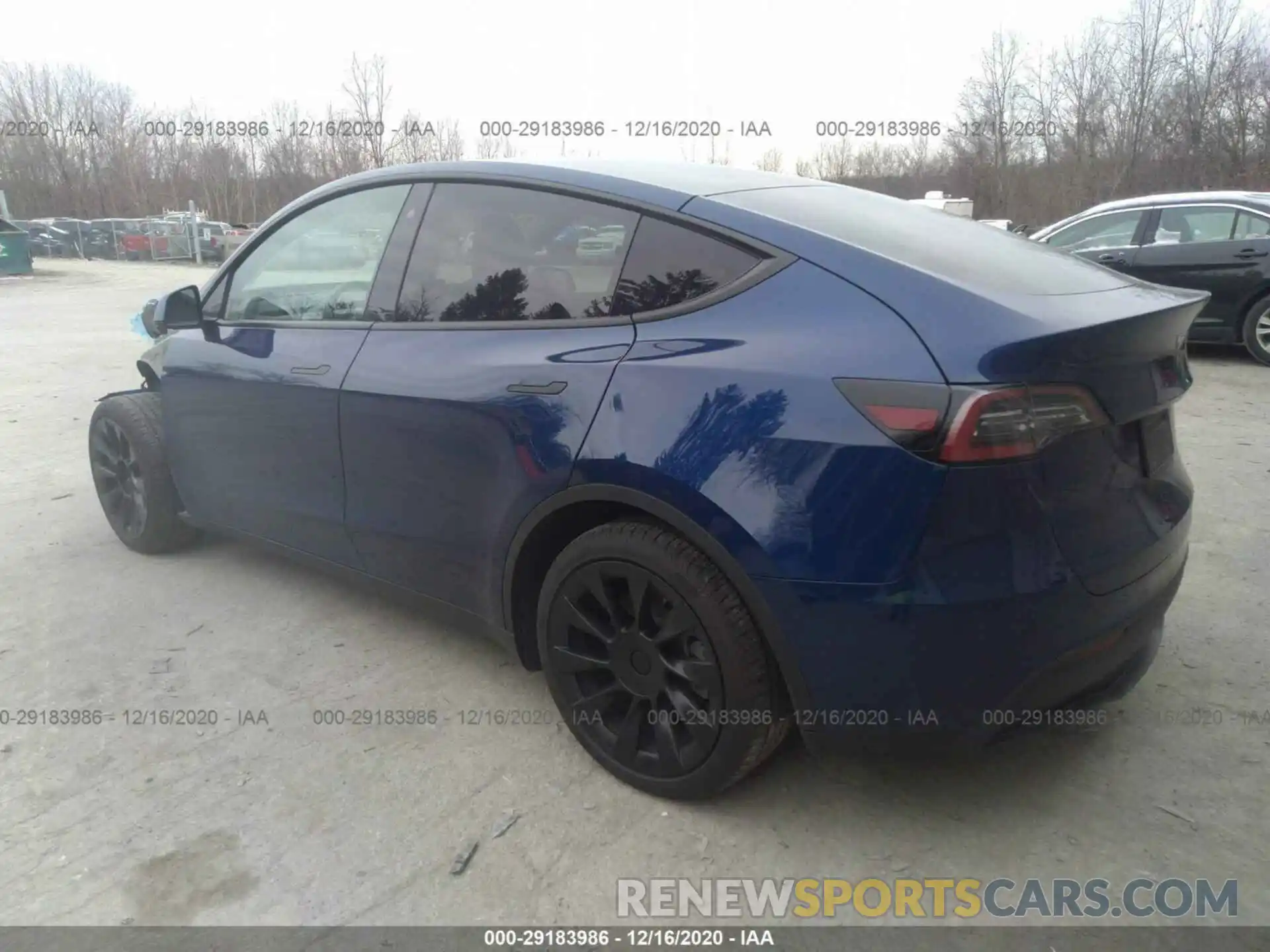 3 Photograph of a damaged car 5YJYGDEE1LF014411 TESLA MODEL Y 2020